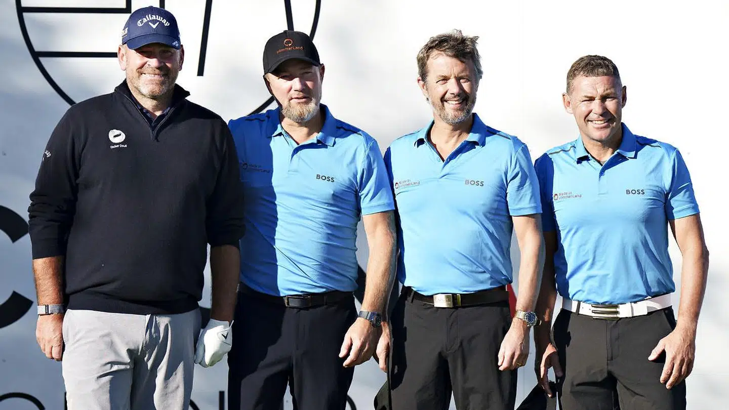 Kronprins Frederik deltager ved årets Made in HimmerLand Pro-Am Golf i Himmerland, onsdag den 31. august 2022. Kronprinsen er på hold med Jacob Brunsborg, Tom Kristensen og Thomas Bjørn.
