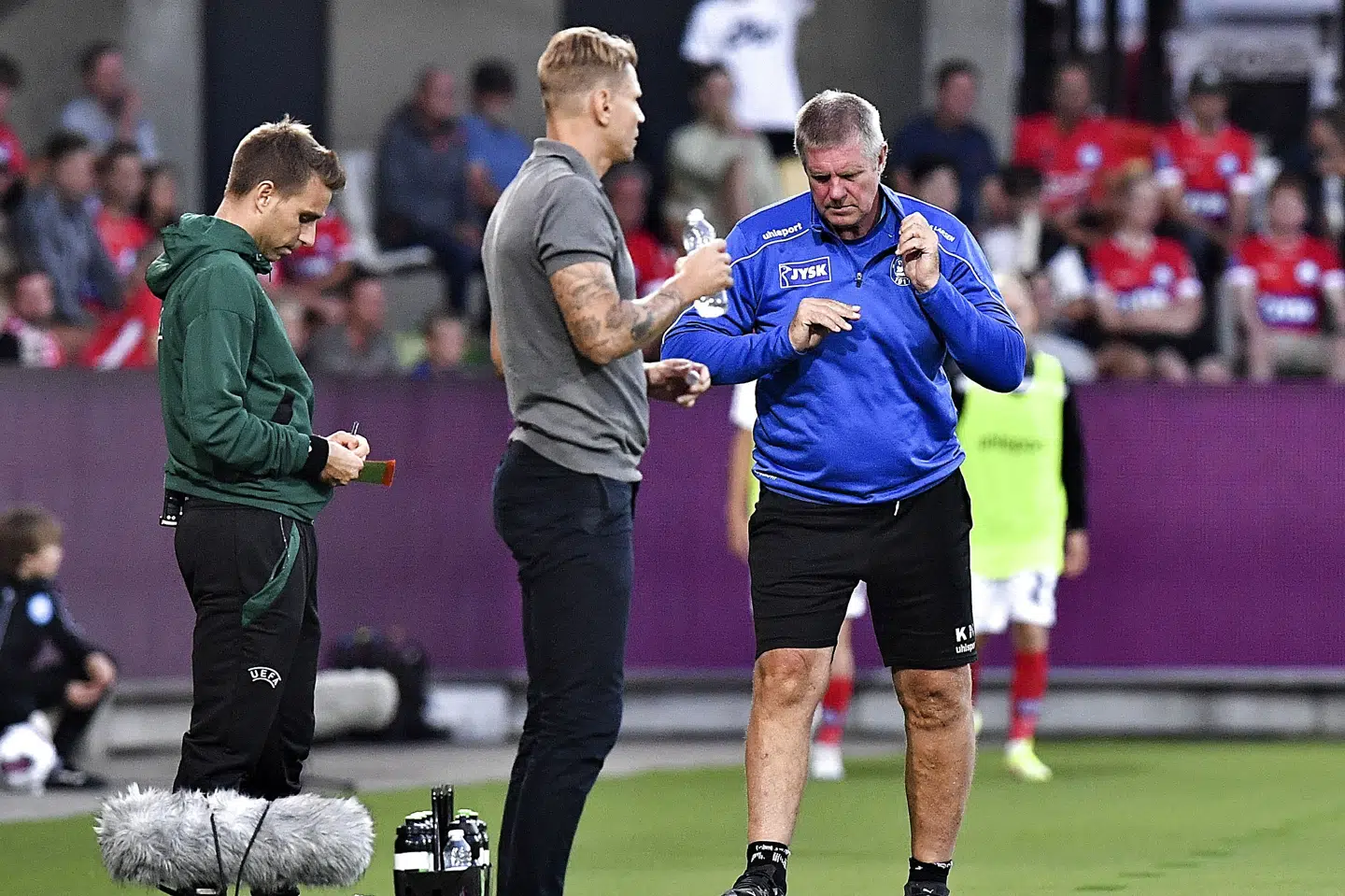 Kent Nielsen og Silkeborg må nøjes med et gruppespil i Conference League efter det samlede nederlag til HJK Helsinki. Ernst Van Norde/Ritzau Scanpix