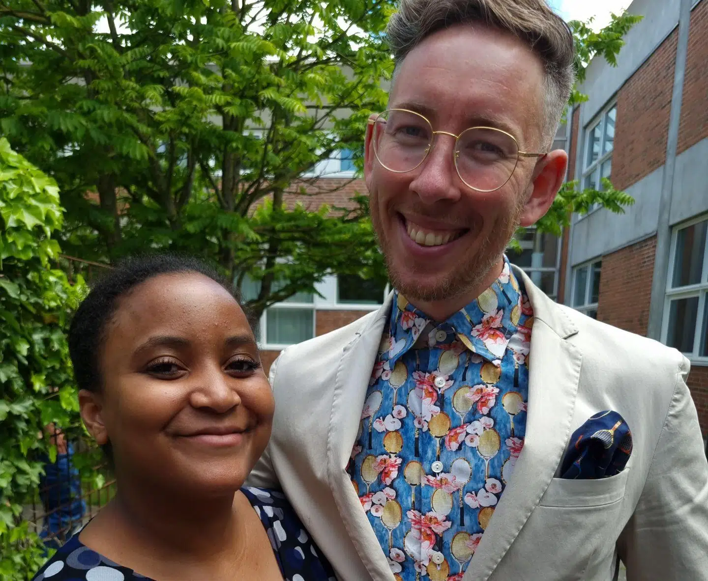 Samantha og hendes kæreste Johan.