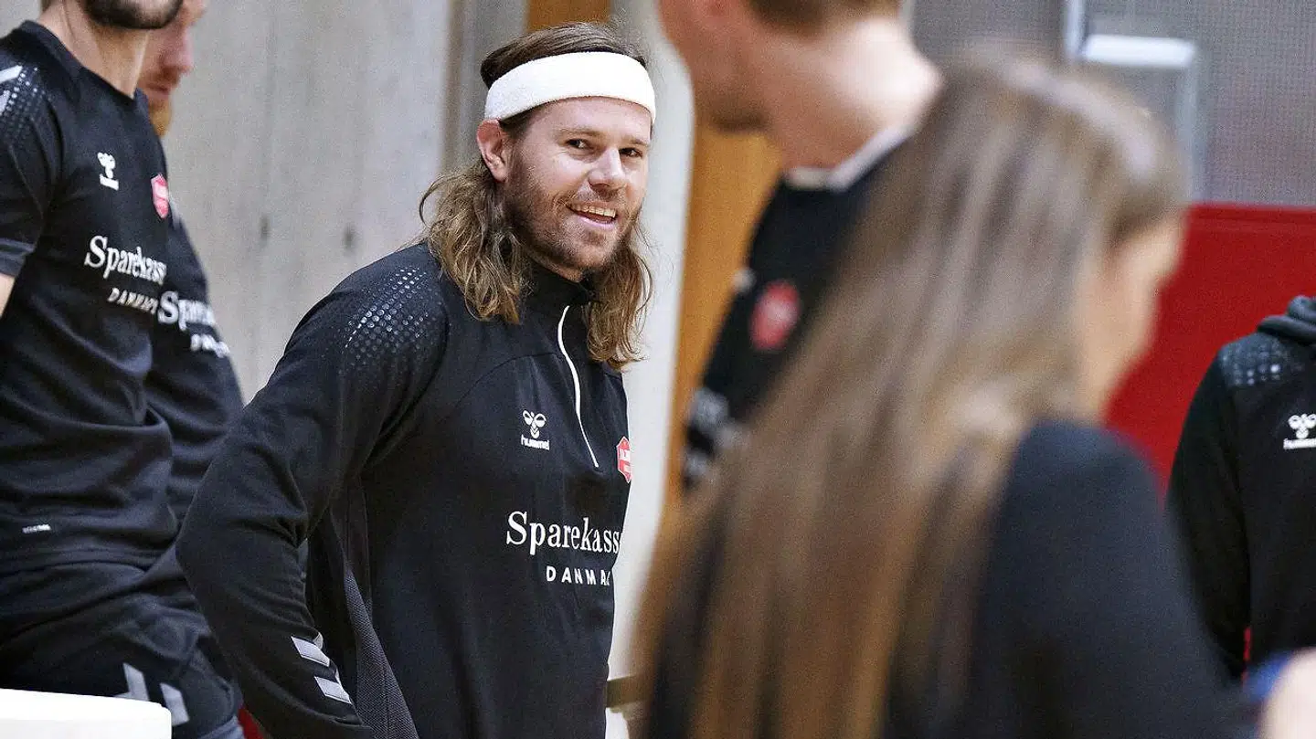 Mikkel Hansen trænede mandag for første gang i Aalborg Håndbold.
