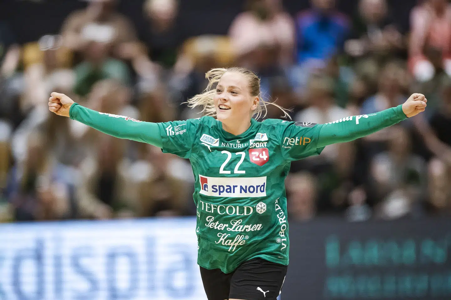 Lærke Nolsøe kommer ikke til at bidrage på håndboldbanen det næste lange stykke tid, hvor graviditet og barsel venter. (Arkivfoto) Johnny Pedersen/Ritzau Scanpix