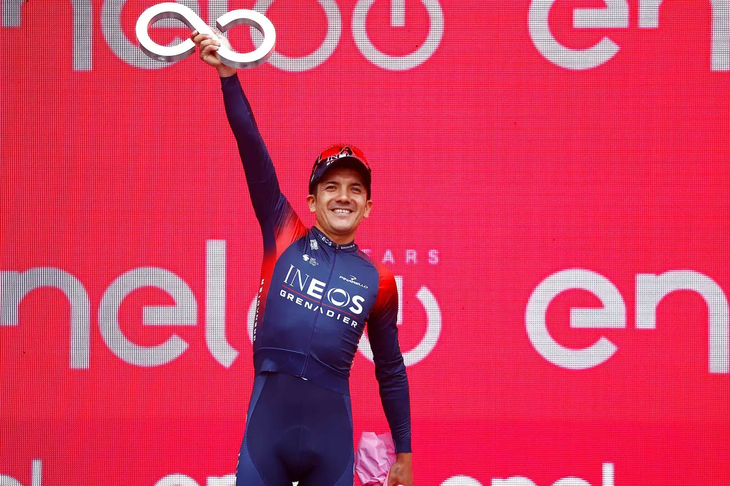 Richard Carapaz var senest på podiet i en grand tour i maj, da han blev toer i Giro d'Italia. Luca Bettini/Ritzau Scanpix