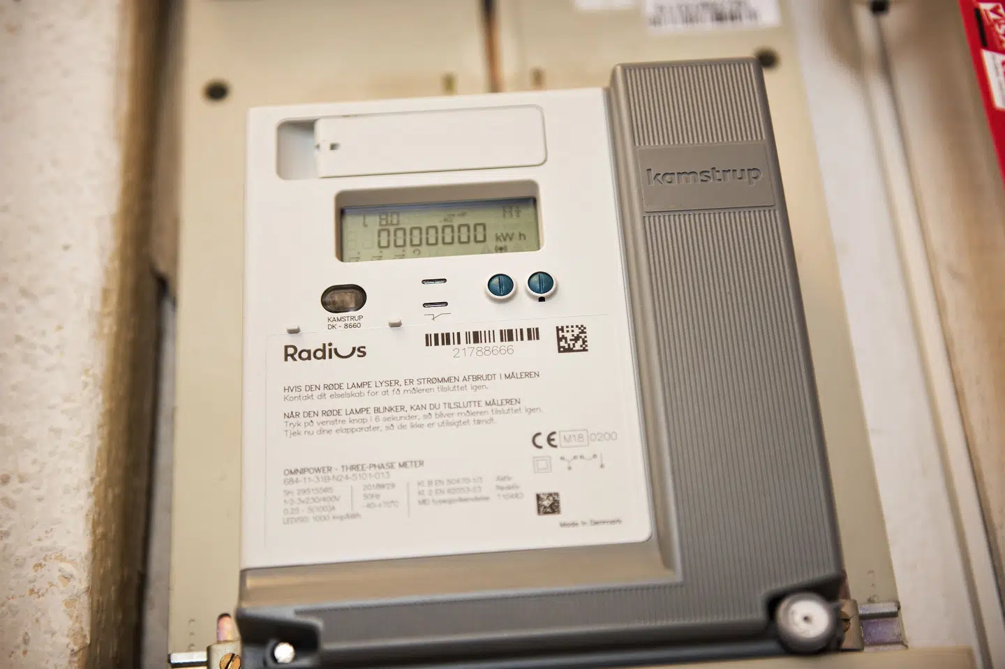 Kun i 2010 har der været højere elpriser end i dag. (Arkivfoto). Kristian Djurhuus/Ritzau Scanpix