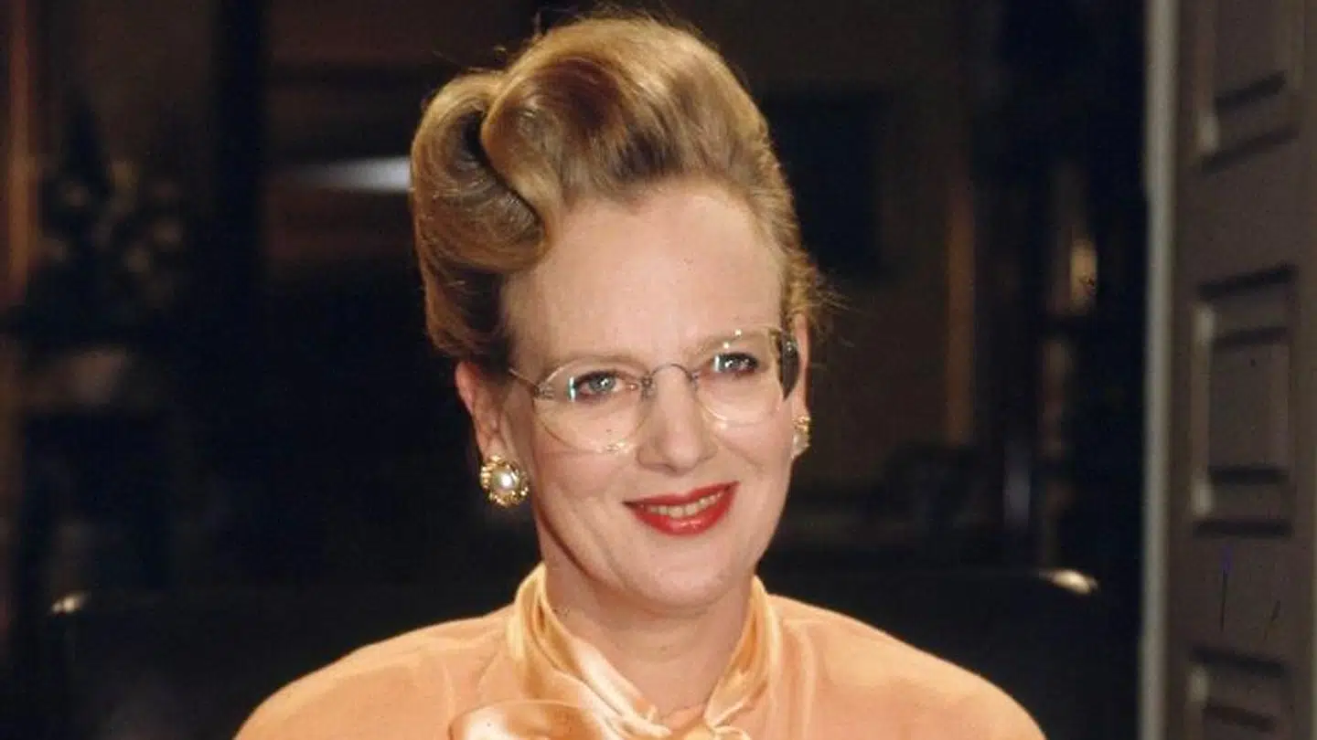 Dronning Margrethe bar ved nytårstalen 1990 et par Lindberg-briller.