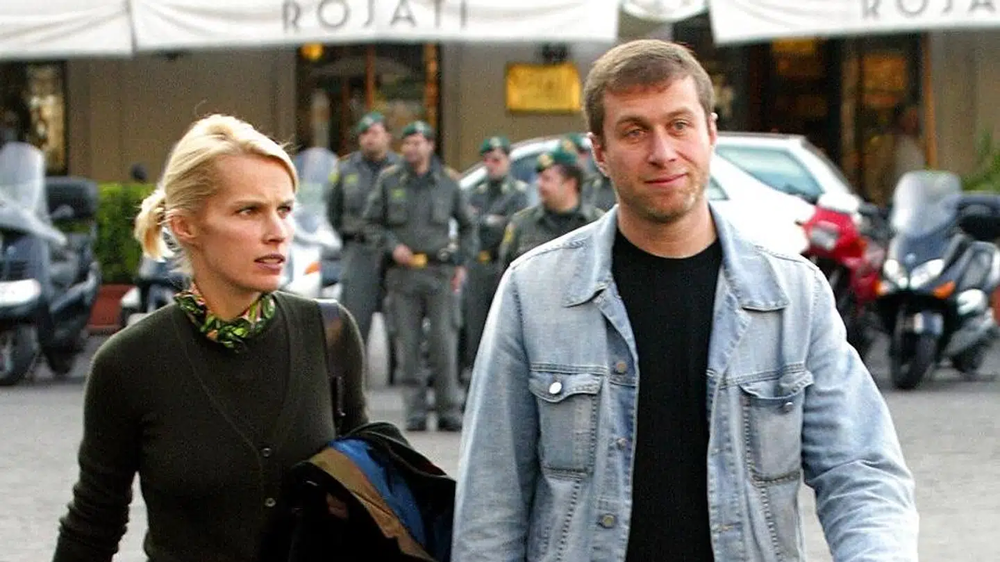 Roman Abramovich med sin ekskone Irina i 2003.