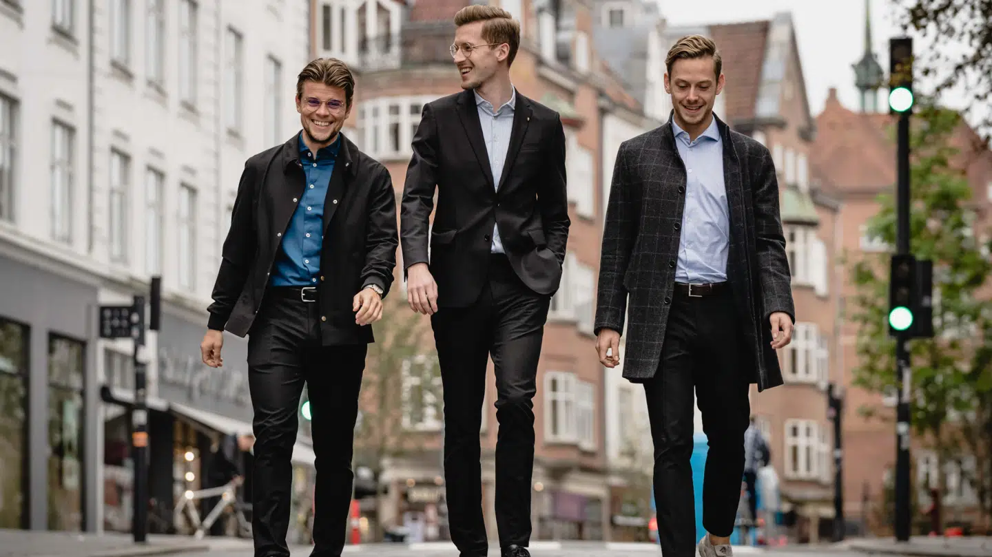 Stifterne af Shaping New Tomorrow – Christoffer Bak, Kasper Ulrich og Christian Aachmann.