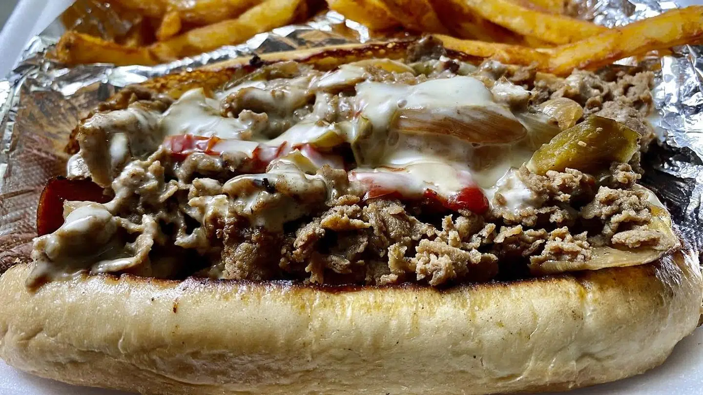 Philly cheesesteak sandwich er opkaldt efter USAs sjette største storby, Philadelphia. Her ses et eksemplar. Arkivfoto