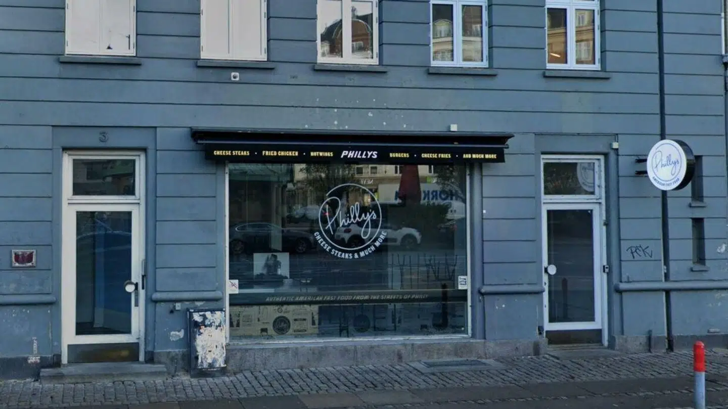 Philly's ved Trianglen på Østerbro er lukket. Det samme er kædens øvrige tre restauranter. Foto: Google Street View