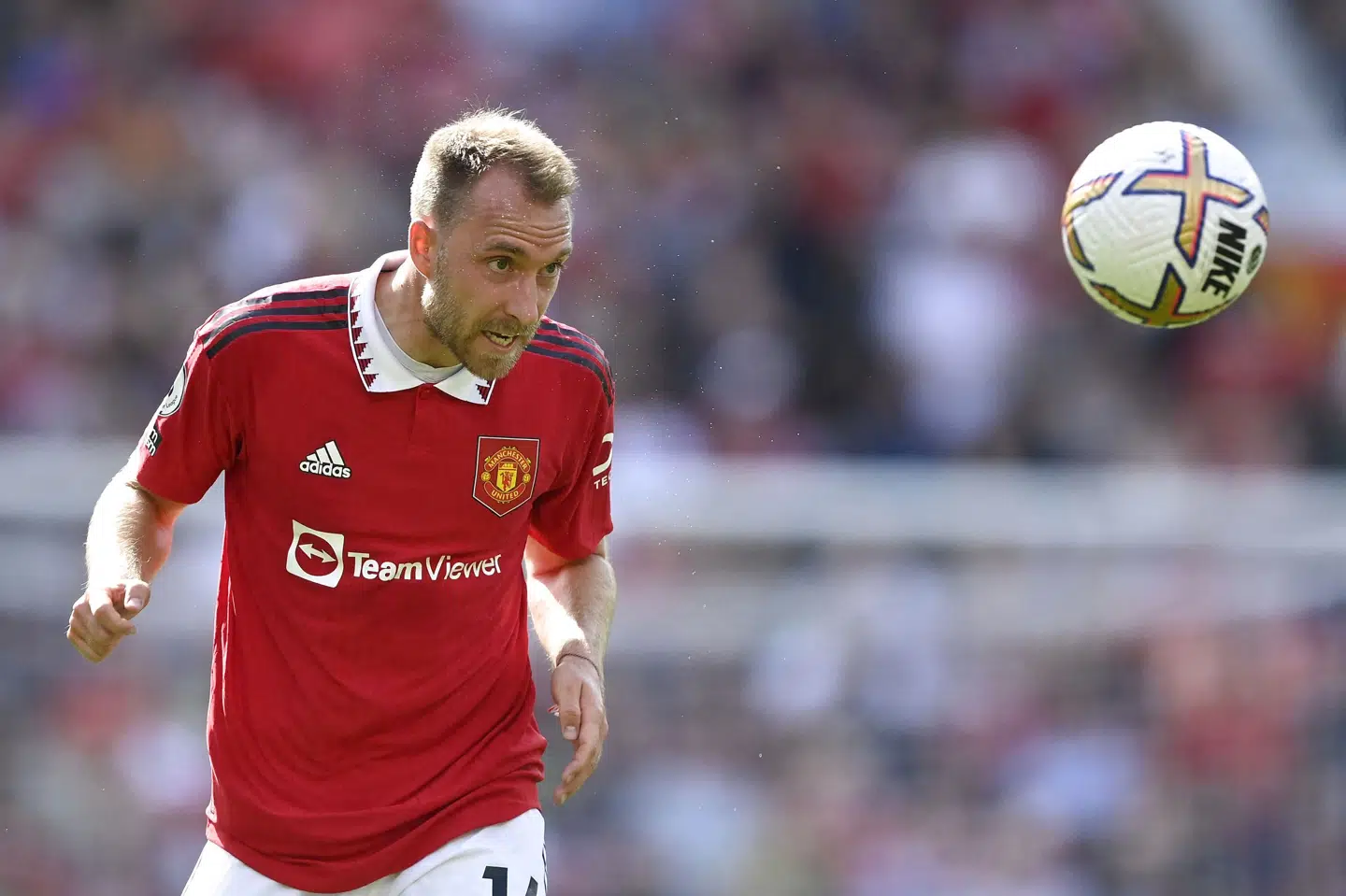 Christian Eriksen fik søndag sin officielle debut for Manchester United. Toby Melville/Reuters