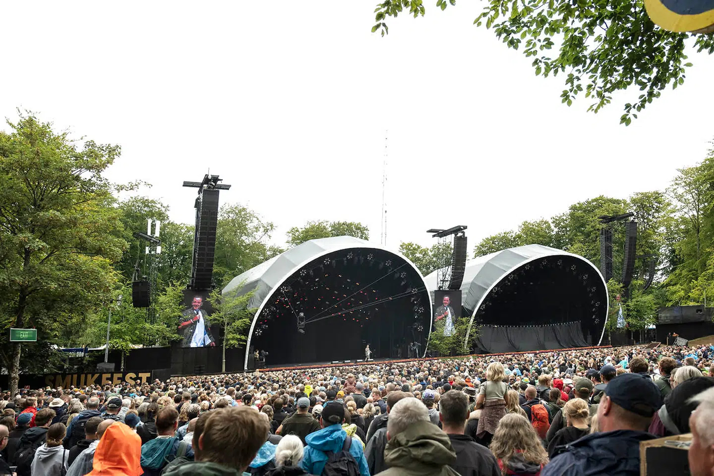 Anders Matthesen, Anden, laver stand-up på Smukfest, Skanderborg, søndag den 7. august 2022. (Foto: Helle Arensbak/Ritzau Scanpix)