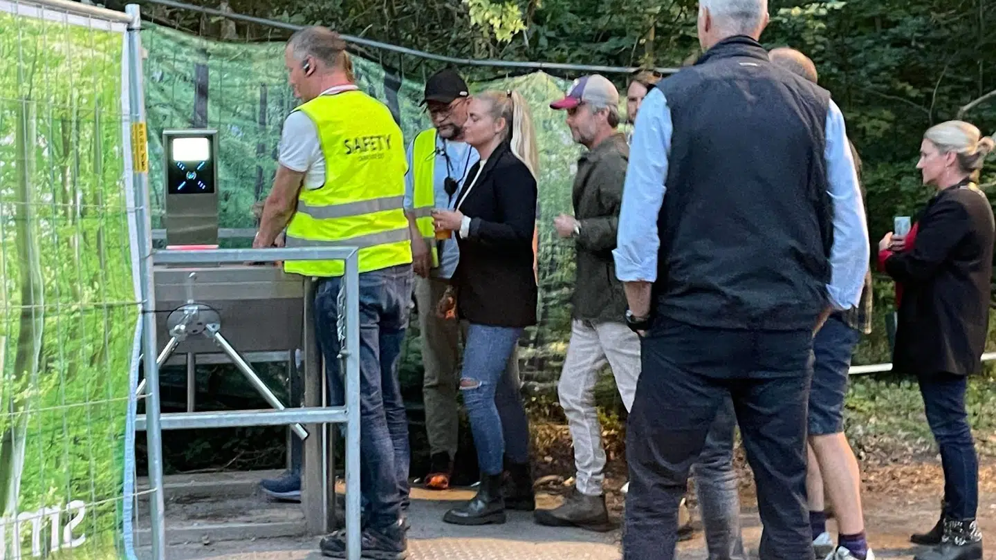 Kronprins Frederik på Smukfest lørdag aften.