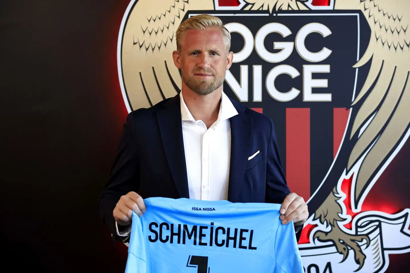 Kasper Schmeichel har skrevet en treårig kontrakt med Nice. Valery Hache/Ritzau Scanpix