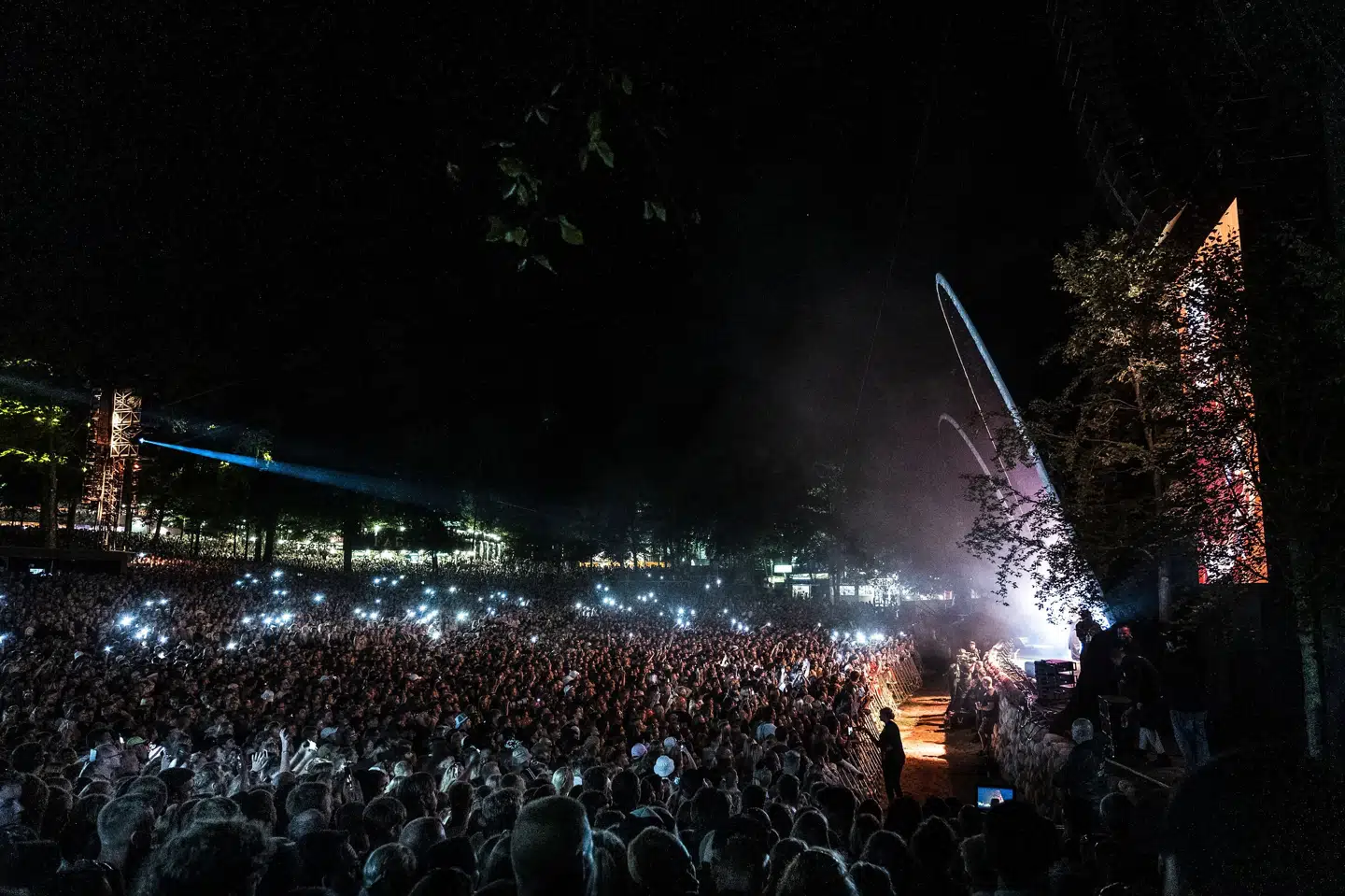 Sikkerhedschef Thomas Rydahl vurderer, at omkring 5000-6000 gæster i en kortere periode i nat var spærret inde på festivalpladsen, da flere indgange måtte lukkes. (Arkivfoto). Helle Arensbak/Ritzau Scanpix