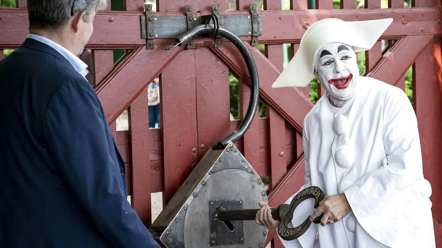 Bakkens Pjerrot under åbningen af forlystelseshaven tilbage i 2020. Arkivfoto.