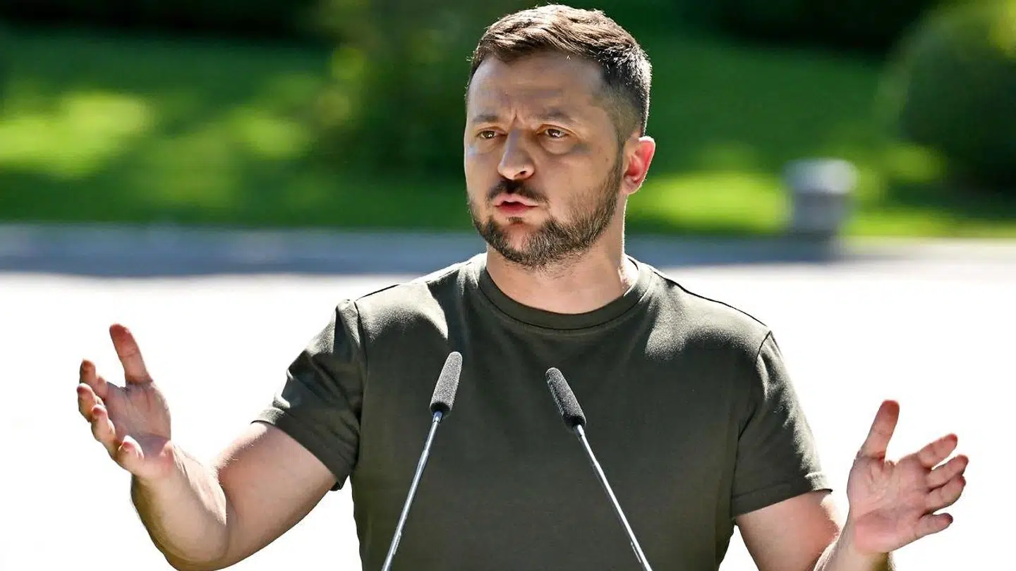 Den ukrainske præsident, Volodymyr Zelensky.