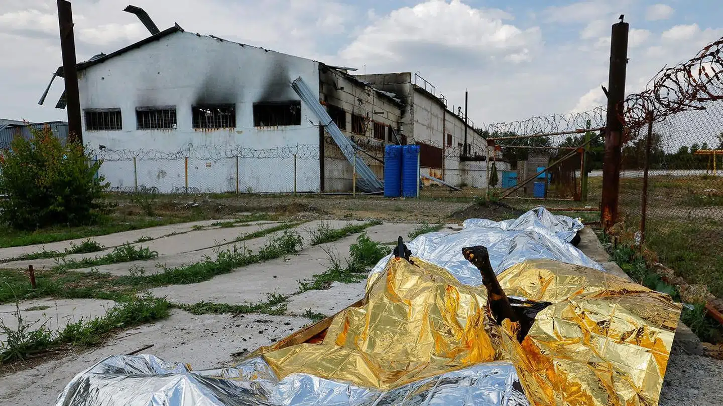Mere end 50 fanger blev dræbt, da fanger fra Azovstal-belejringen blev gennet sammen og siden bombet i Olenivka-fangelejren i Donetsk.