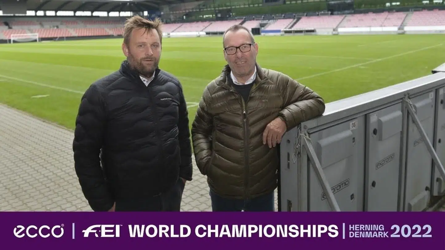Casper Cassøe og Jens Trabjerg ejer selskabet, der står for at afholde VM i ridning i 2022 i Herning.