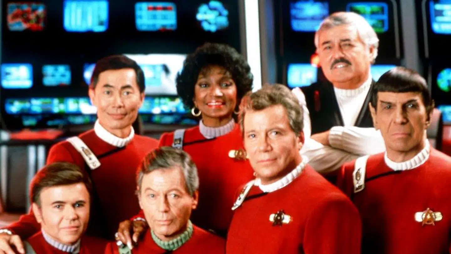 ARCHIV – Nichelle Nichols sammen med sine medstjerner i filmen 'Star Trek V: The Undiscoverede Country' fra 1991.
