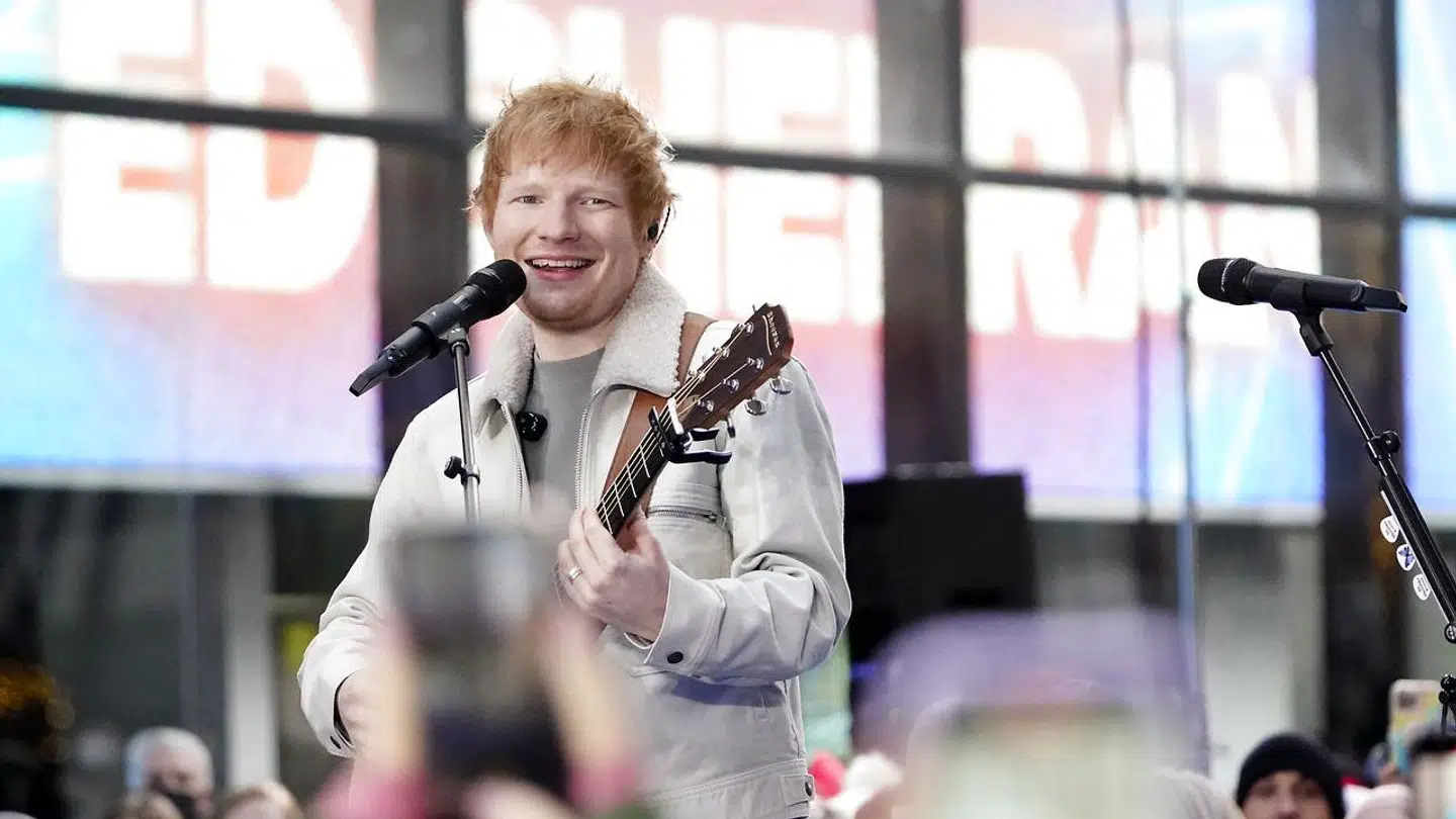 Arkiv. Ed Sheeran til NBC's 'today show.'