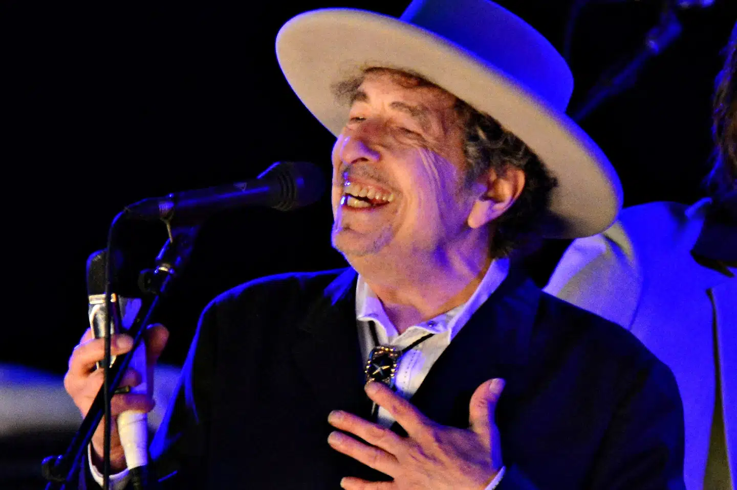 Bob Dylan spiller en mobilfri koncert i Royal Arena i København 30. september i år. (Arkivfoto). Ki Price/Reuters