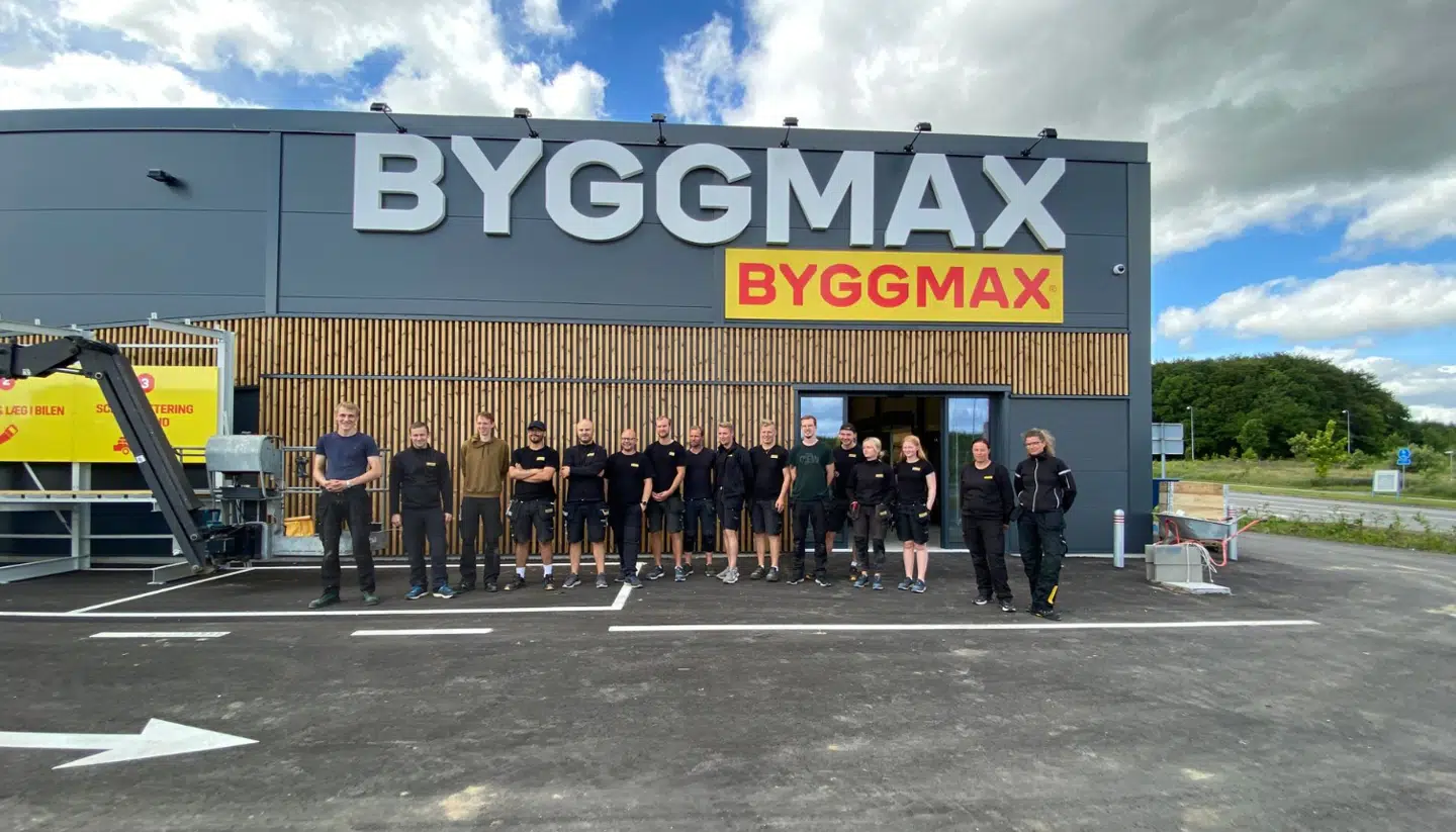 Personalet i Byggmax-butikken.