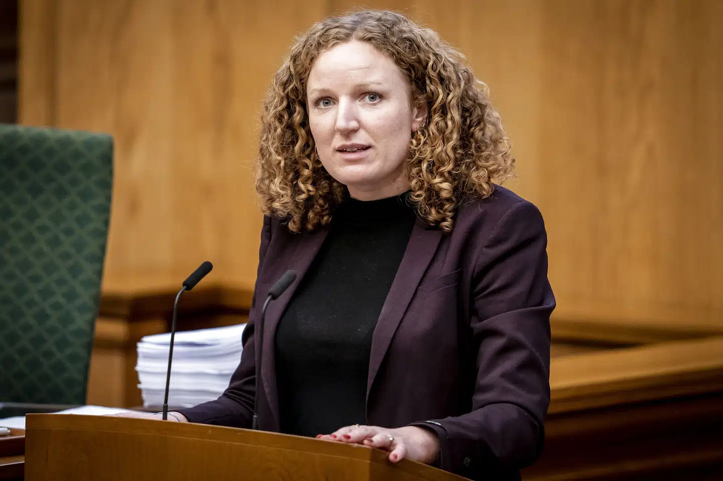 Hvis Enhedslisten skal lægge mandater til en ny S-regering efter et valg, kræver det, at regeringen er klar til at bløde paradigmeskiftet op, siger udlændingeordfører Rosa Lund (EL). Mads Claus Rasmussen/Ritzau Scanpix