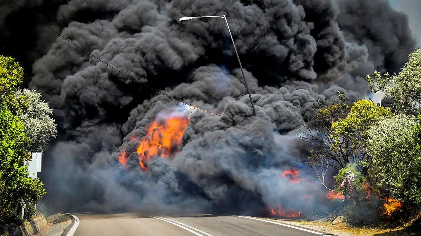Naturbrand i Krestena, 24. juli 2022.