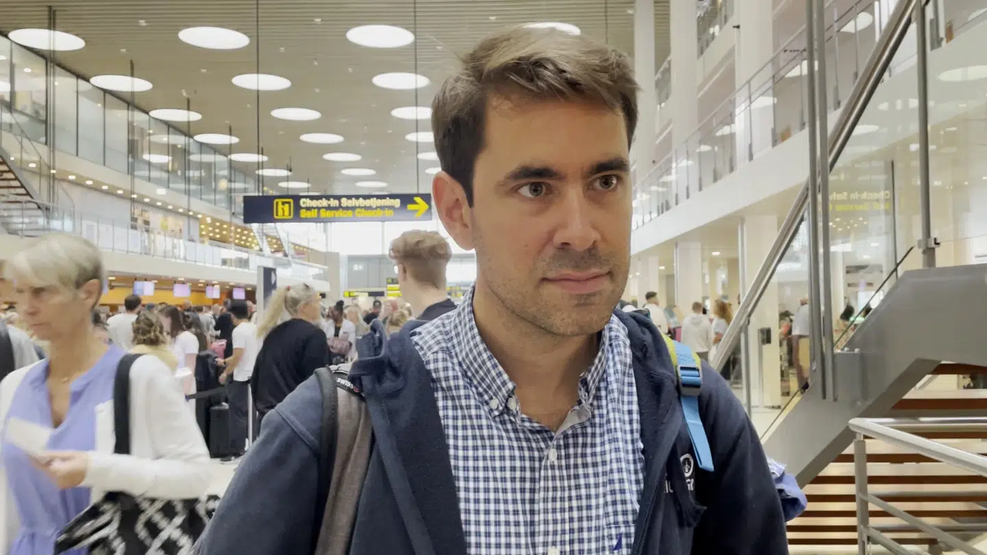Mads Rønne i Københavns Lufthavn.