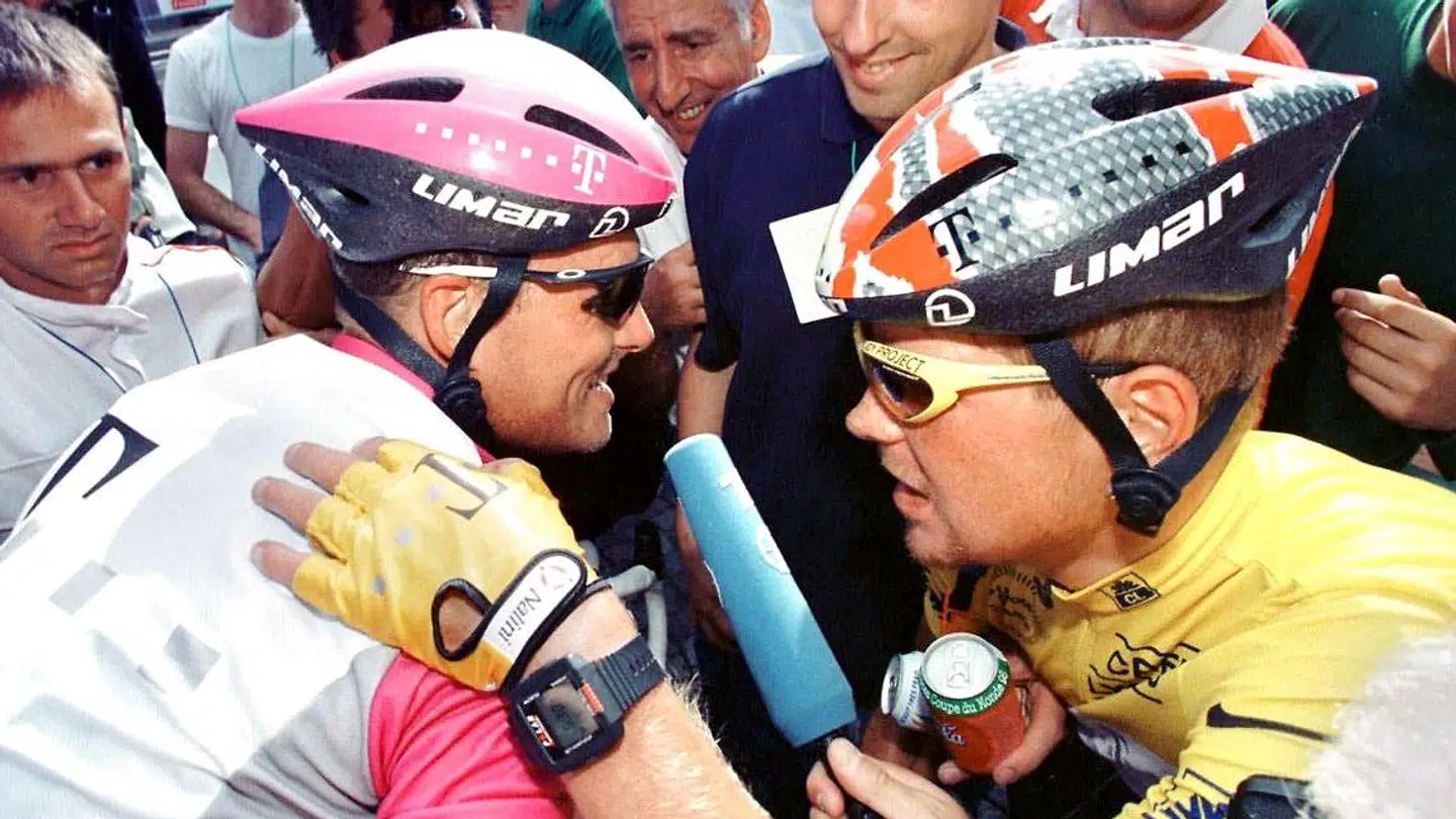 Bjarne Riis og Jan Ullrich.
