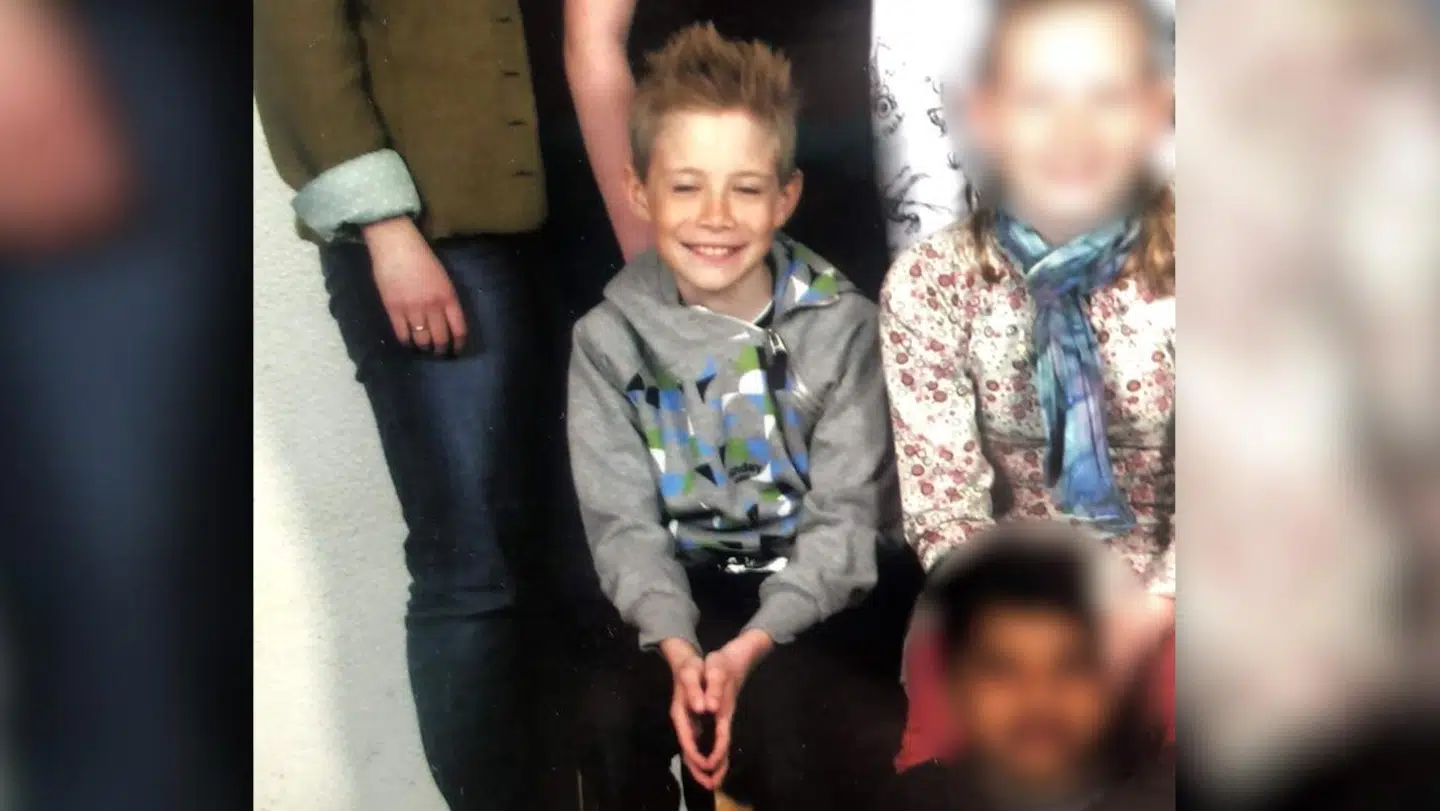 Skolefoto af Jonas Vingegaard fra 4. klasse.