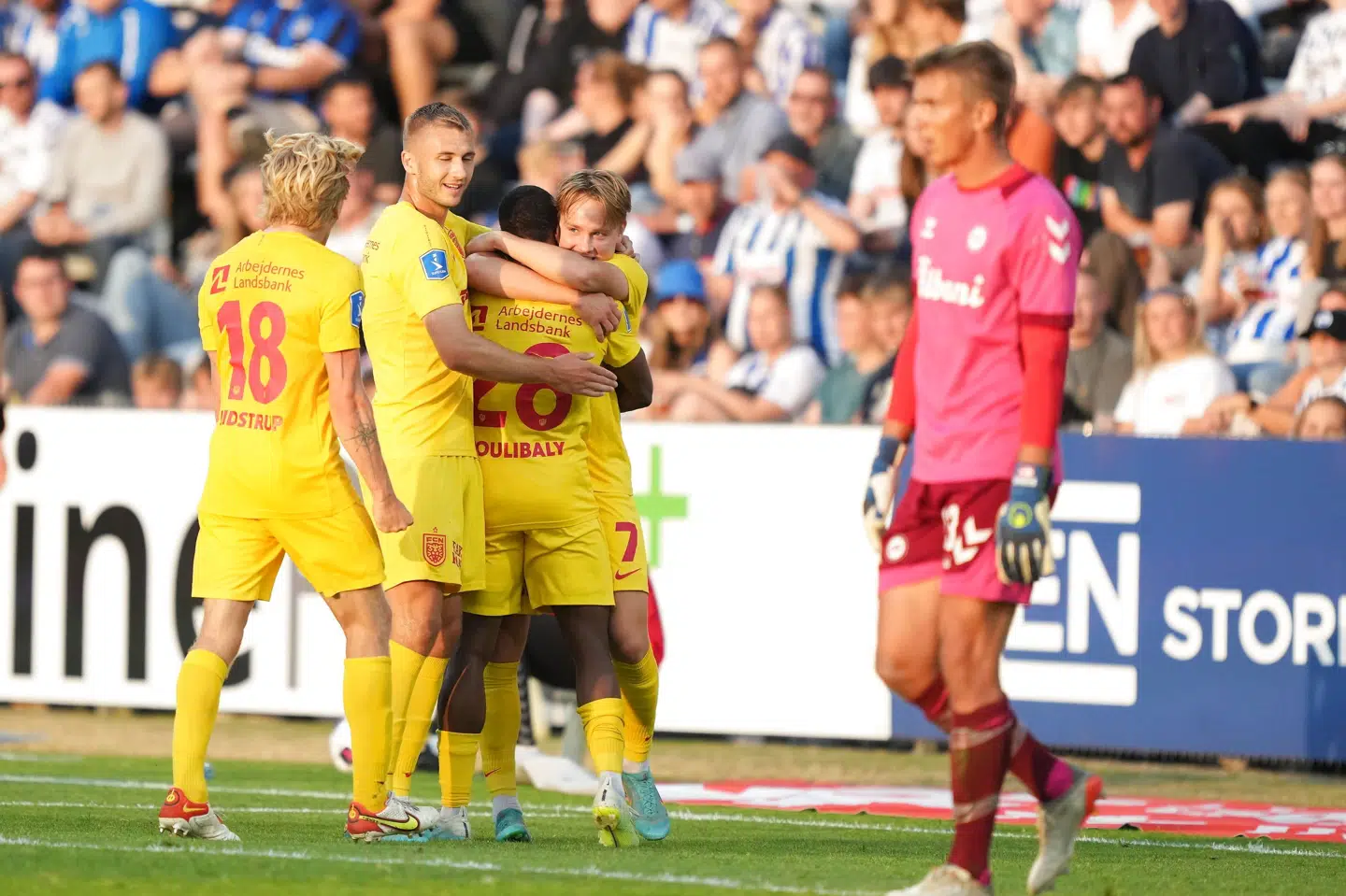 FC Nordsjælland fik en god start på sæsonen med en 2-0-sejr i Odense. Claus Fisker/Ritzau Scanpix