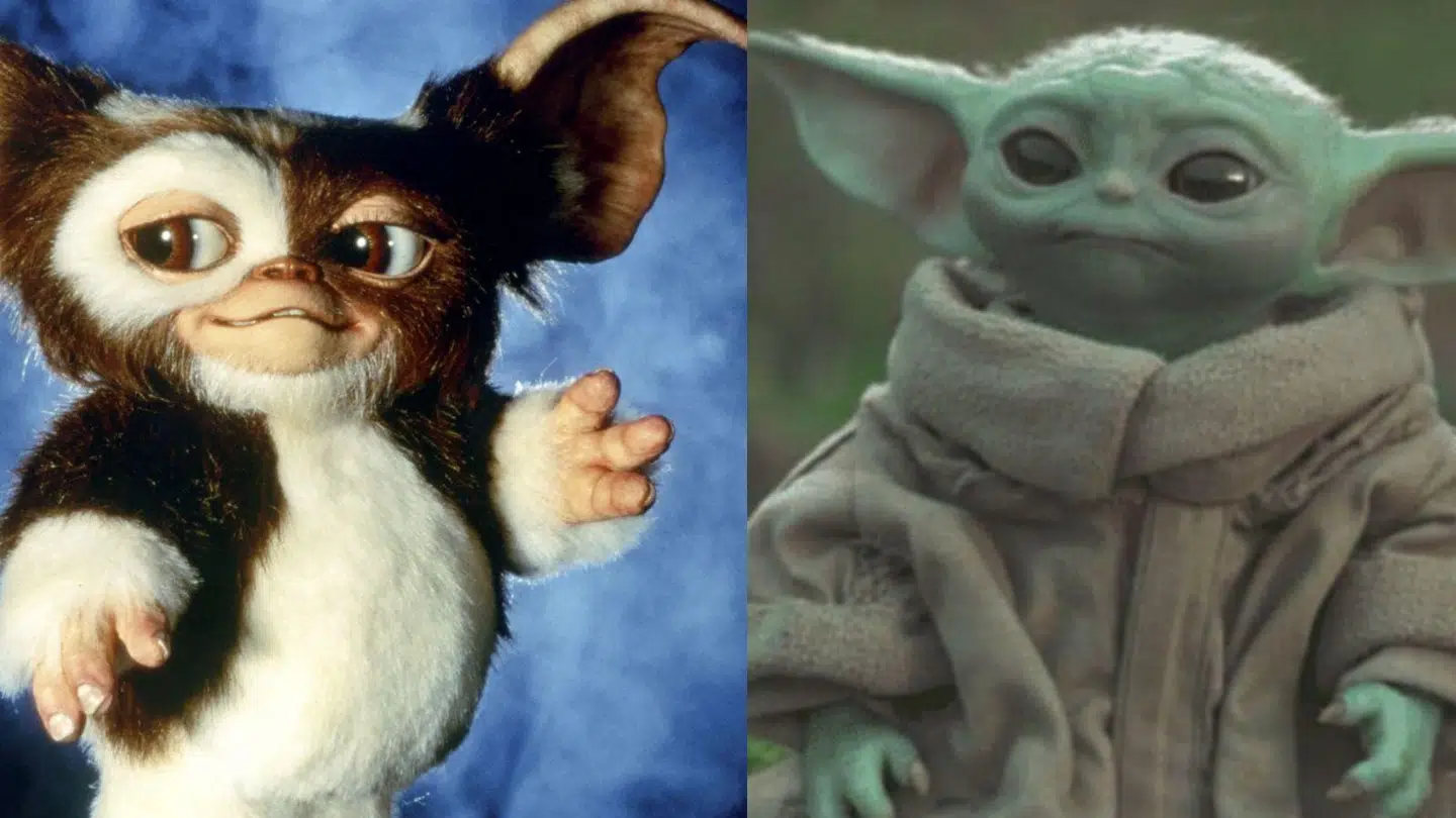 Gizmo Gremlins og Baby Yoda.