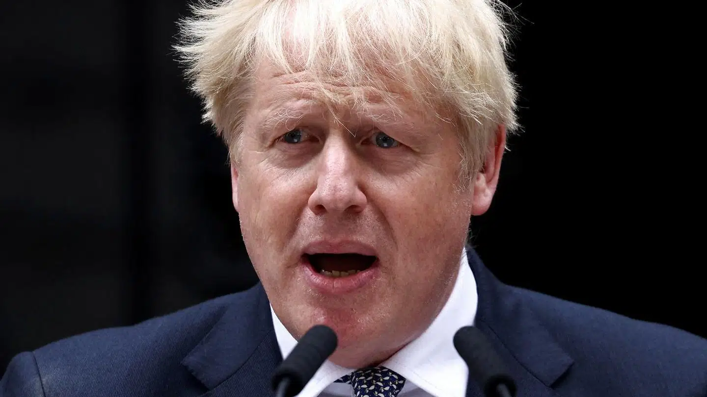 Boris Johnson holdt en kort tale uden for Downing Street 10, hvor han meddelte sig afgang.
