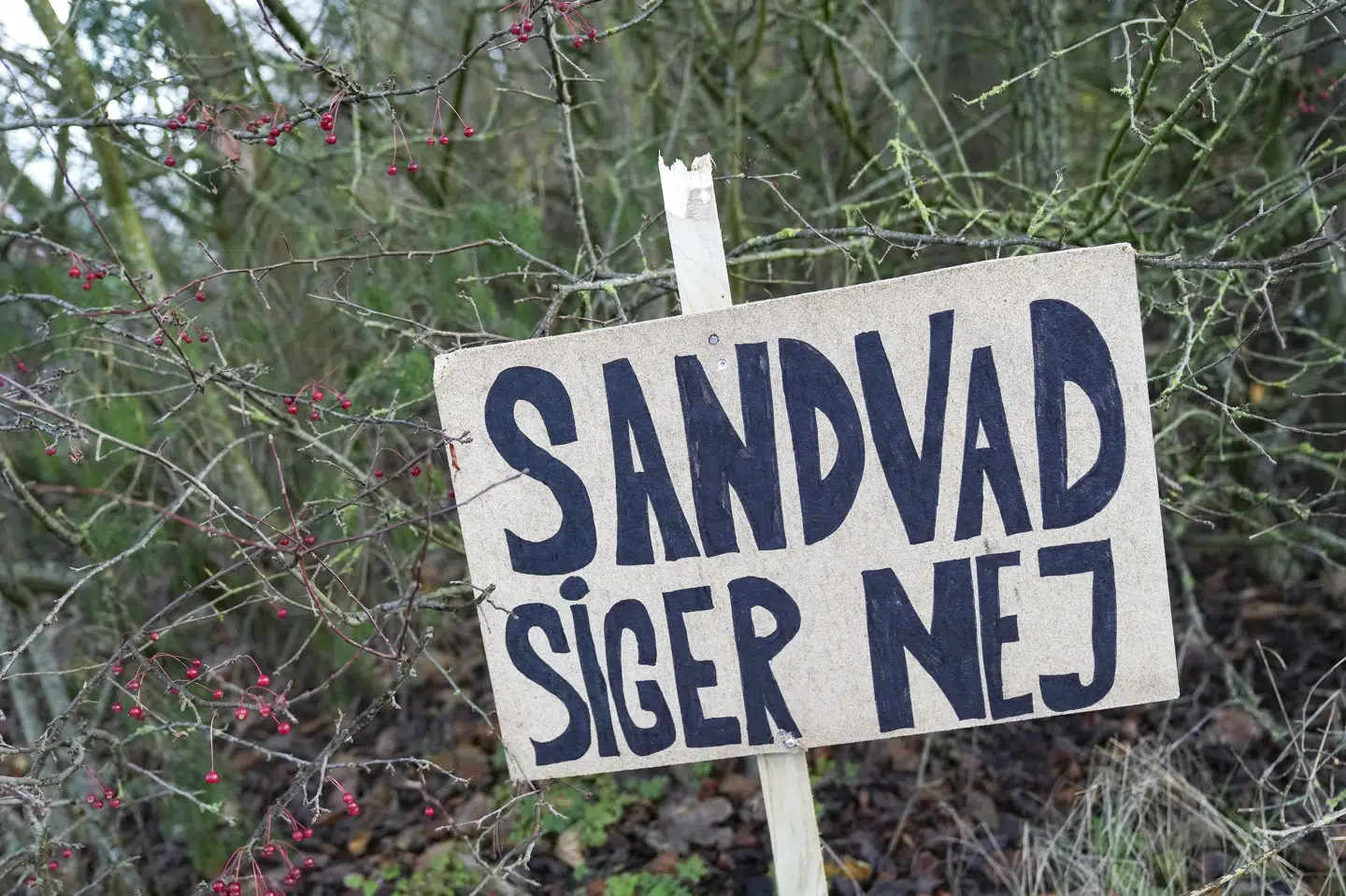 Beslutningen om at placere en gruppe udlændinge uden lovligt ophold i Danmark i landsbyen Sandvad ved Vejle vakte lokal modstand. Nu skal gruppen af udlændinge i stedet placeres i Nordjylland. (Arkivfoto). Claus Fisker/Ritzau Scanpix