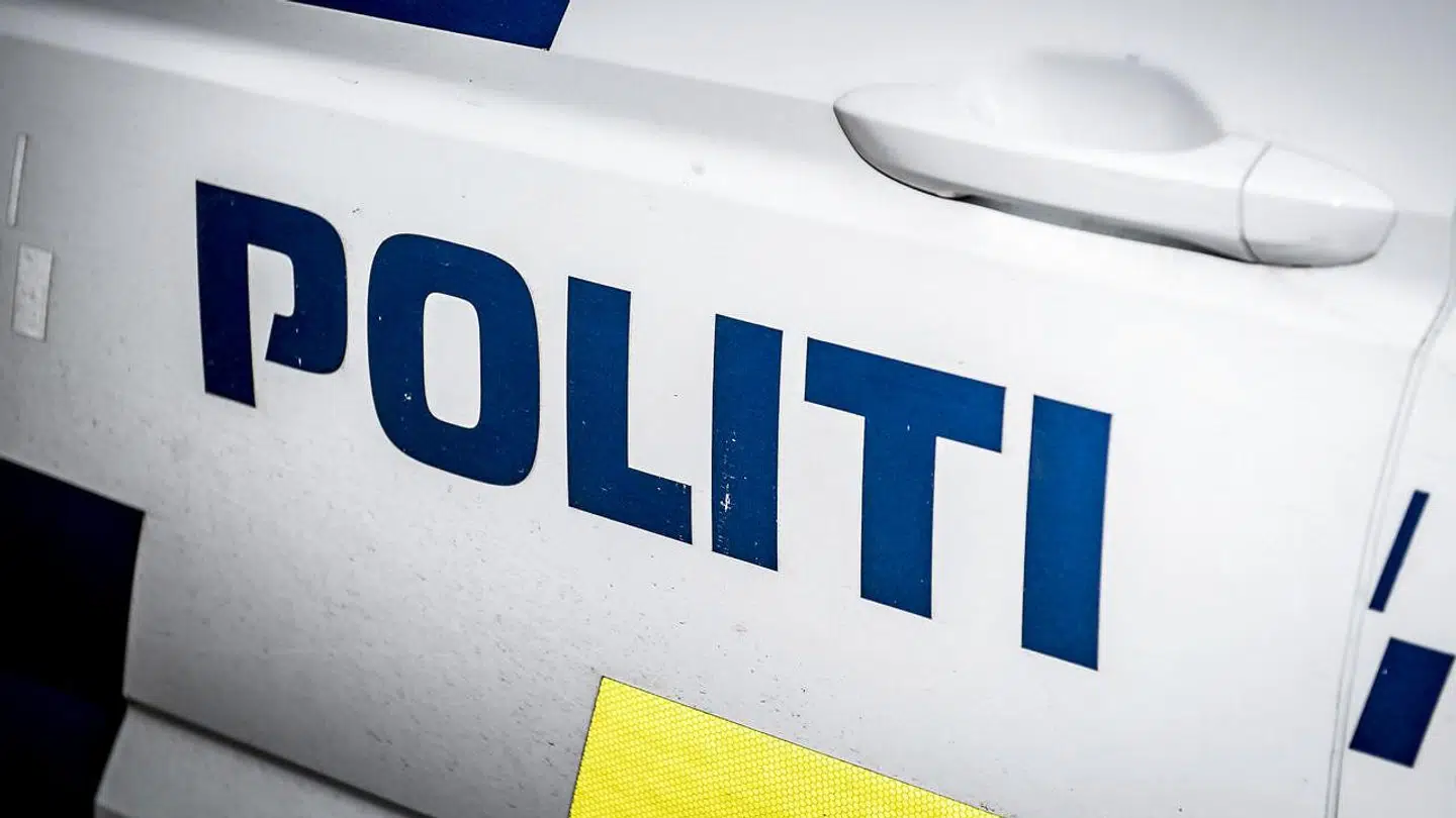 Politibil ved Københavns Byret, mandag den 4. marts 2019.