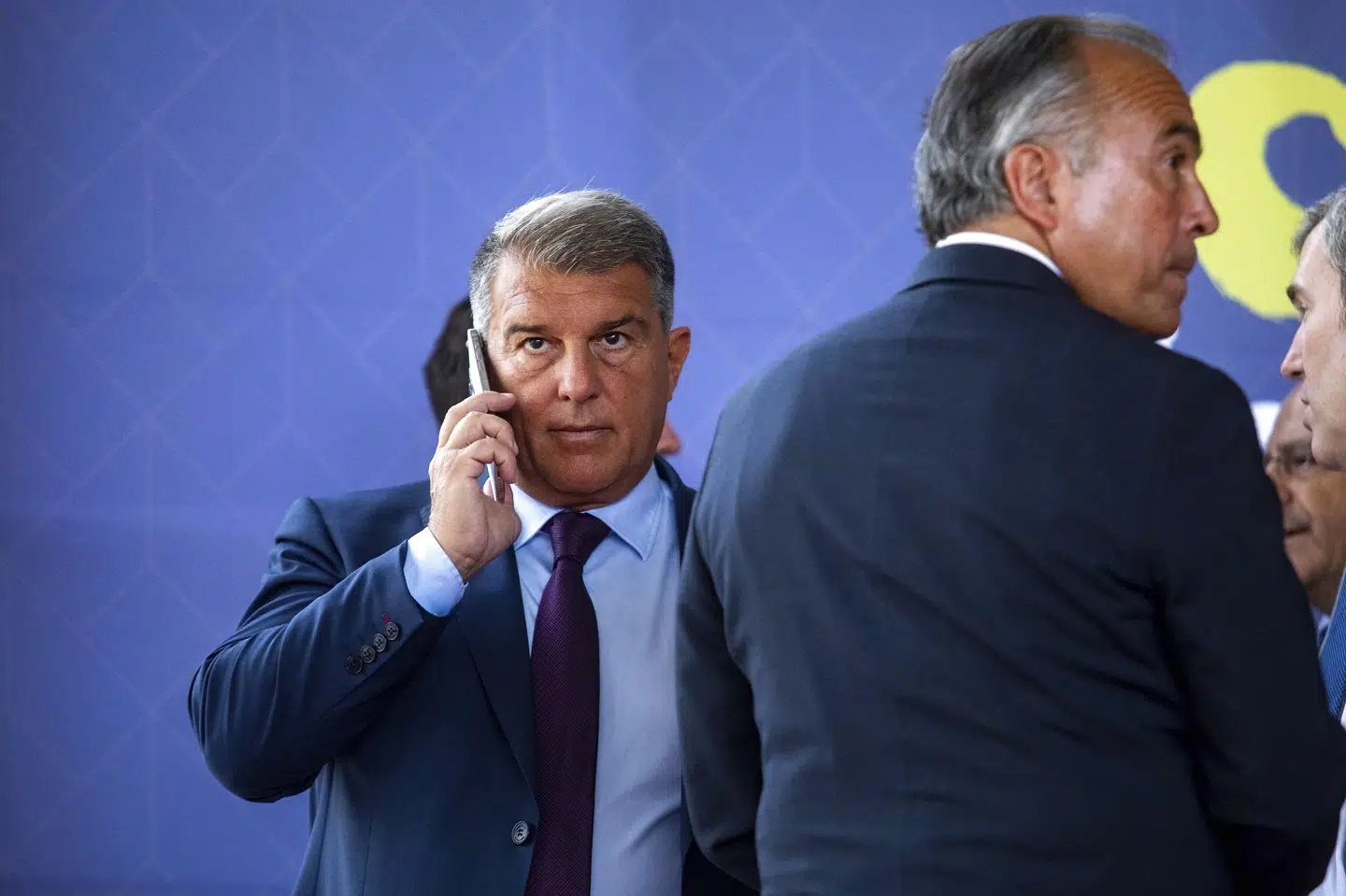 Salget af 10 procent af FC Barcelonas tv-indtægter er økonomiske løftestænger for klubbens økonomi, fortæller klubpræsident Joan Laporta. Kike Rincón/Ritzau Scanpix