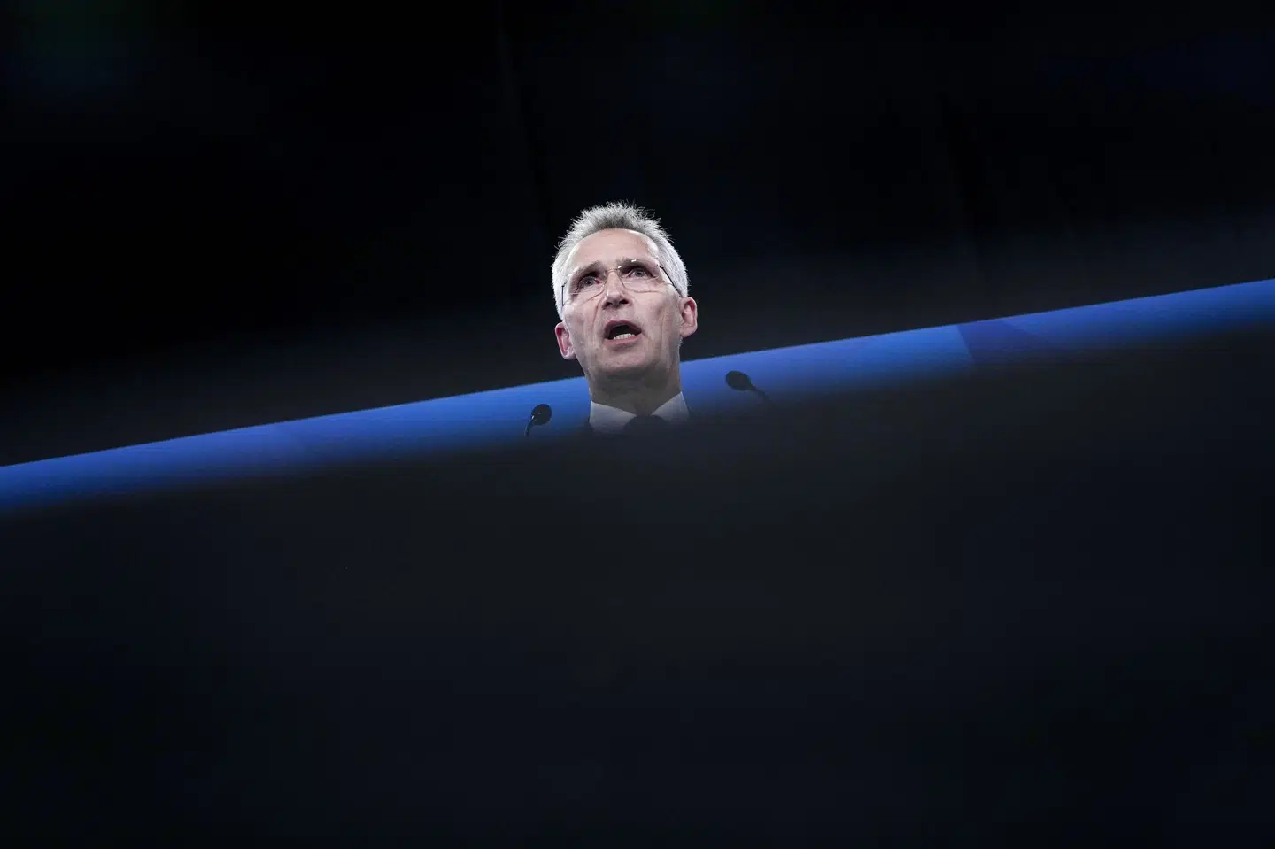 Natos generalsekretær, Jens Stoltenberg, peger på Baltikum som et område, hvor magtbalancen vil tippe, når Sverige og Finland bliver optaget i alliancen. (Arkivfoto). Bernat Armangue/Ritzau Scanpix