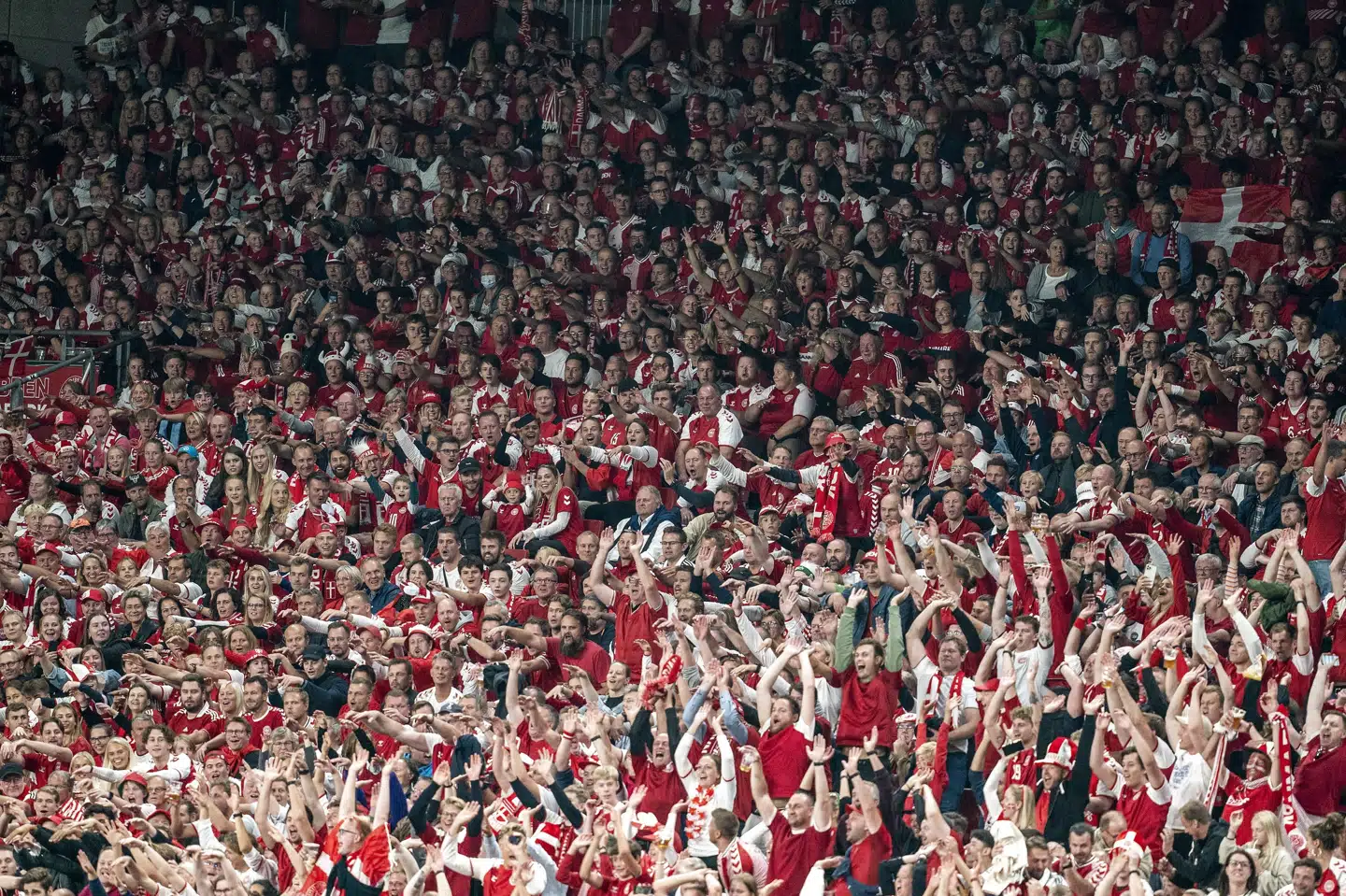 Landsholdet har nydt stor succes de seneste år, og det har givet øgede tilskuertal og løftet stemning i Parken. Men der er også problemer på fantribunen, viser klager fra flere fans. (Arkivfoto) Mads Claus Rasmussen/Ritzau Scanpix