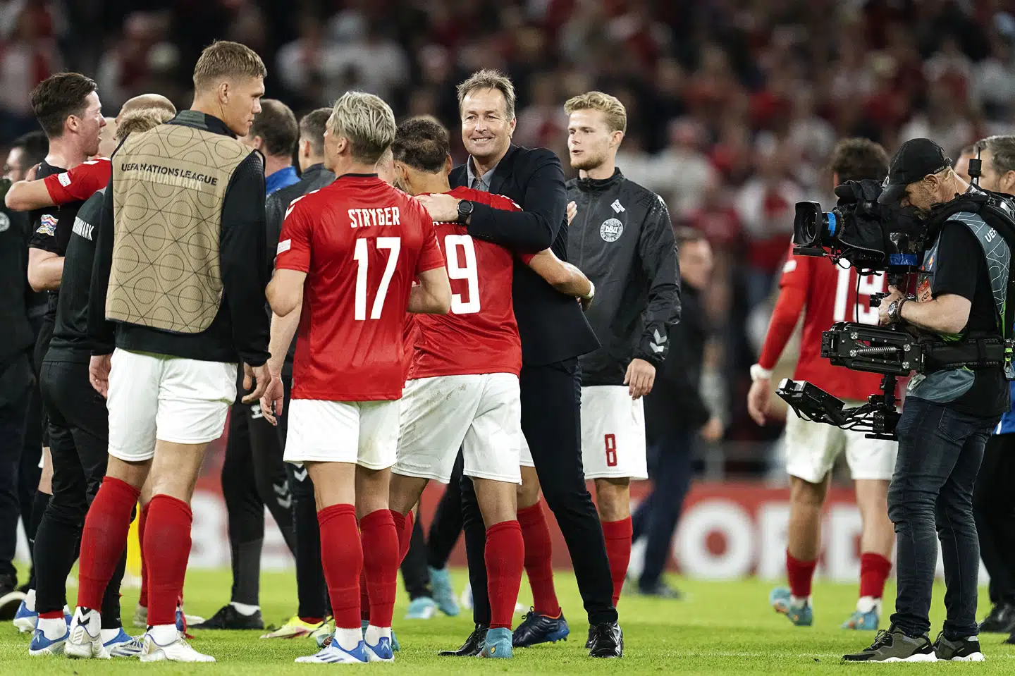 Det danske landshold er atter at finde blandt verdens ti bedste nationer. (Arkivfoto) Claus Bech/Ritzau Scanpix