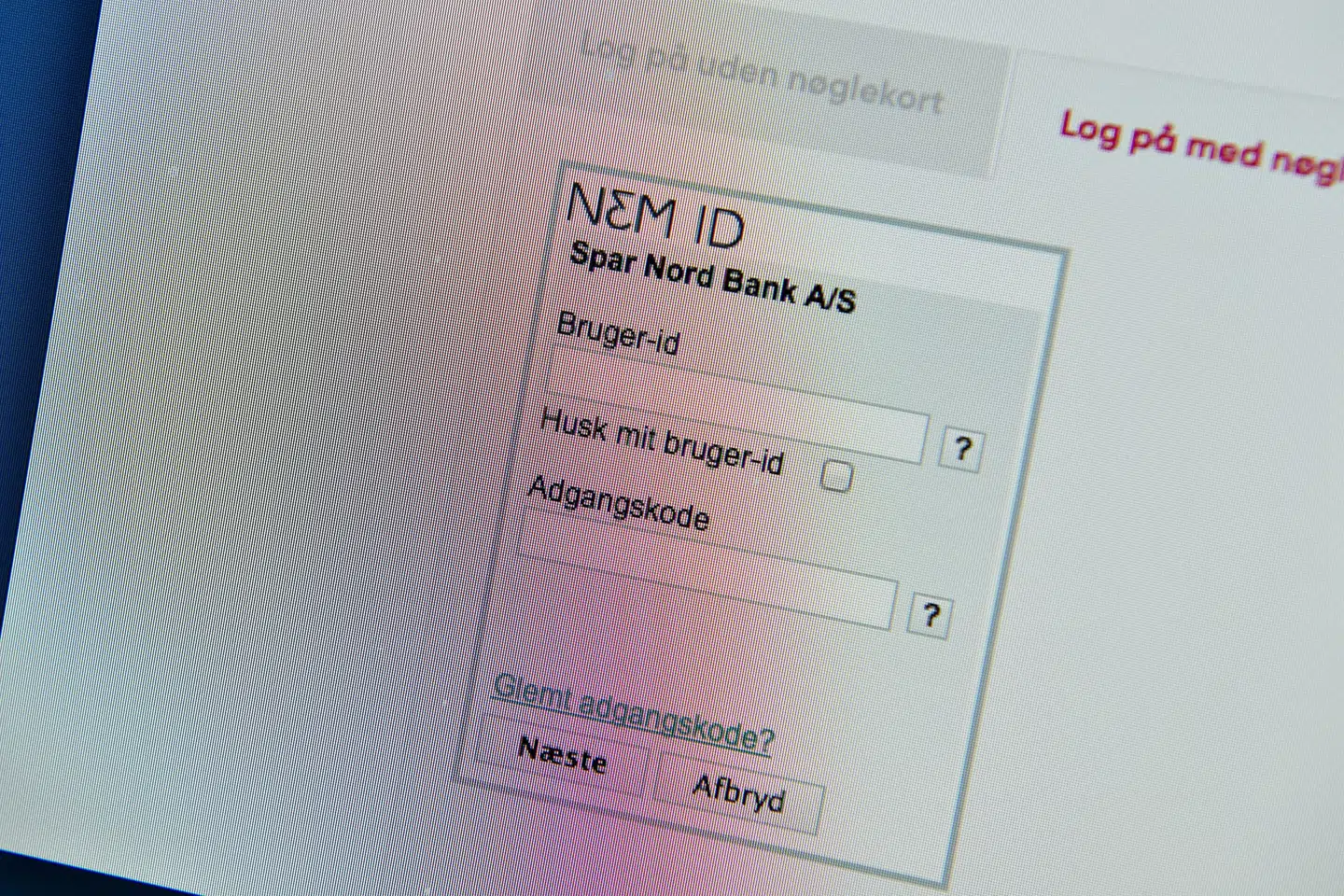 Nogle NemID-brugere kan have problemer med at logge på blandt andet netbank og sundhed.dk. (Arkivfoto). Henning Bagger/Ritzau Scanpix