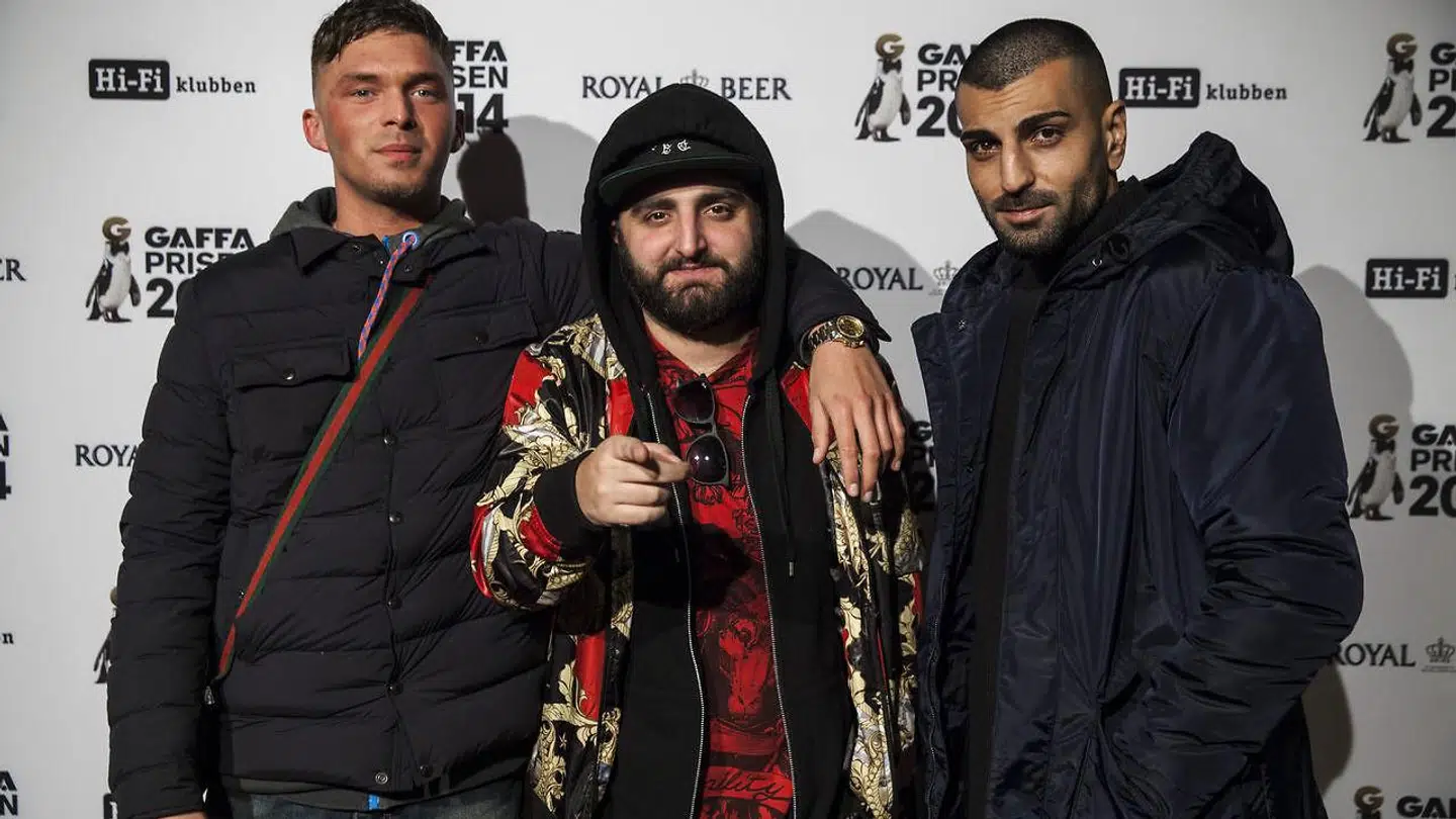 Gilli med produceren Reza og Sivas til Gaffa Prisen 2014