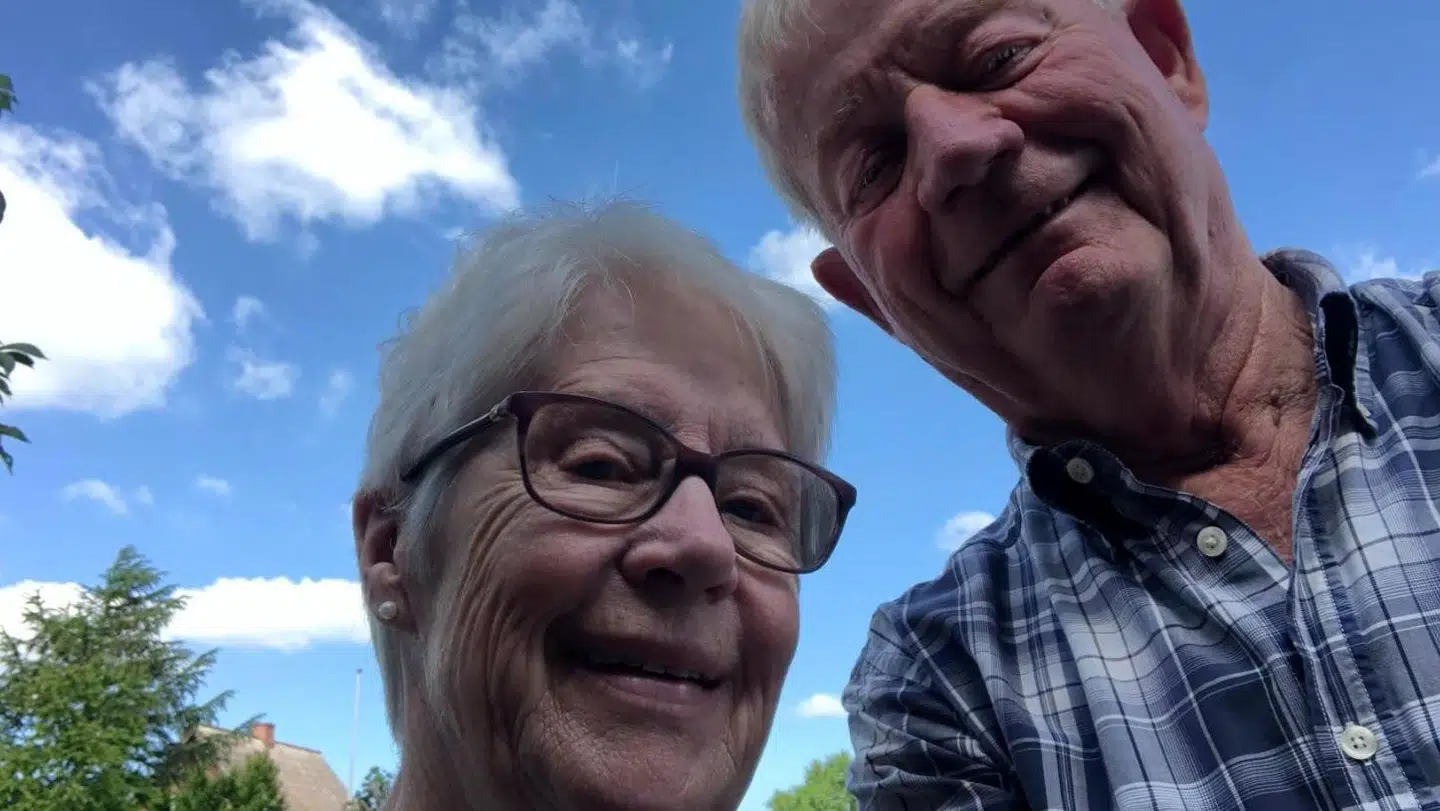 Her ses Birthe og Bjarne Hansen. Foto: Privat
