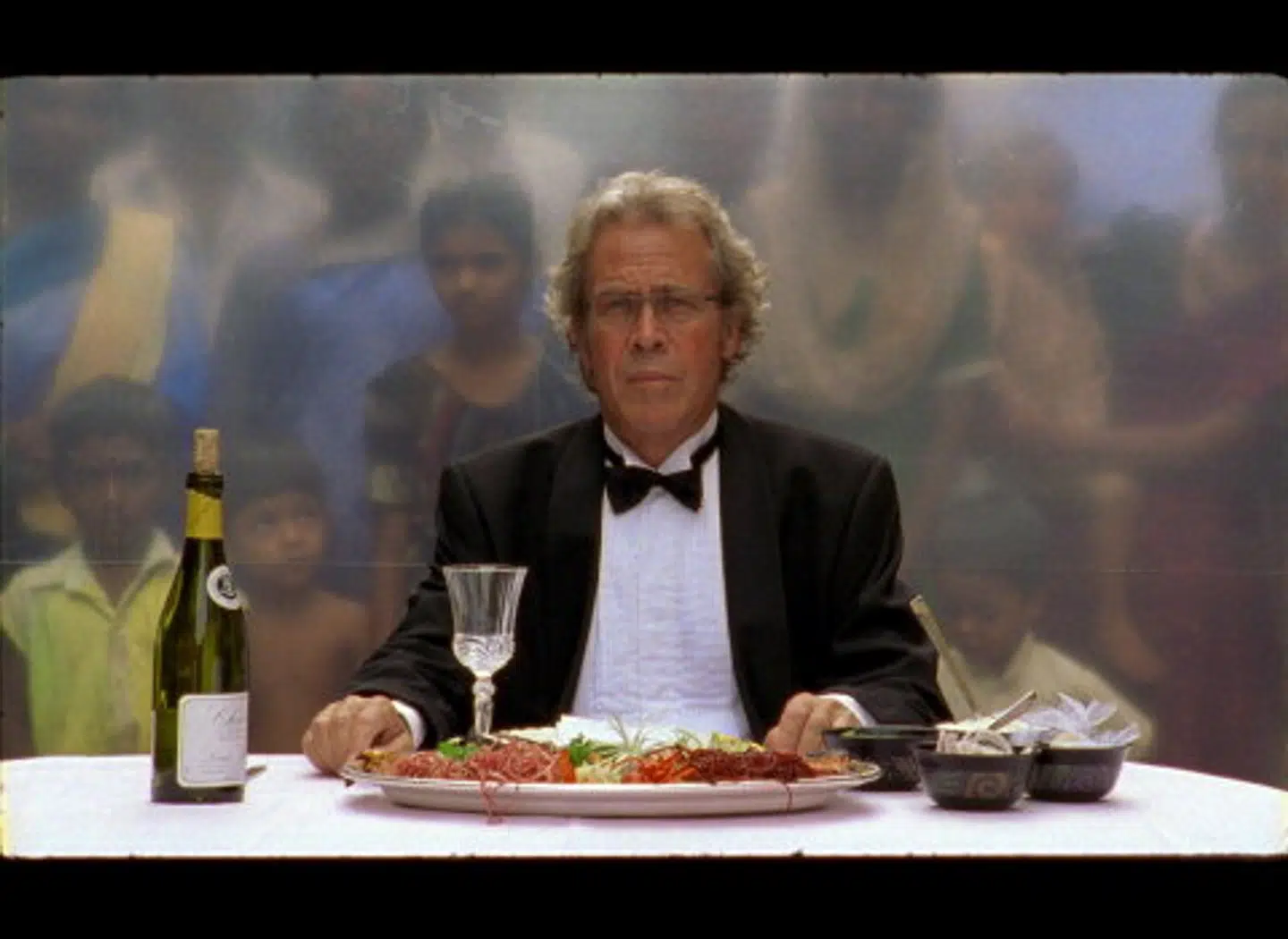 Sådan ser banneret ud fra 'De fem benspænd,' der hænger på væggene i Cinemateket.