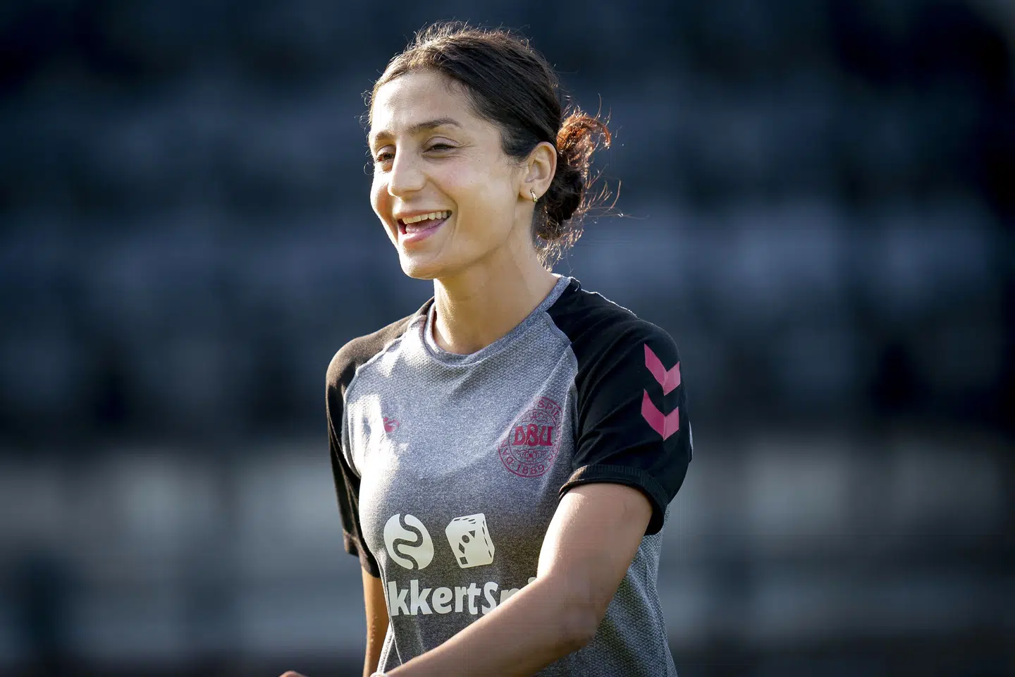 Angriberen Nadia Nadim er med i truppen til sommerens fodbold-EM. Liselotte Sabroe/Ritzau Scanpix