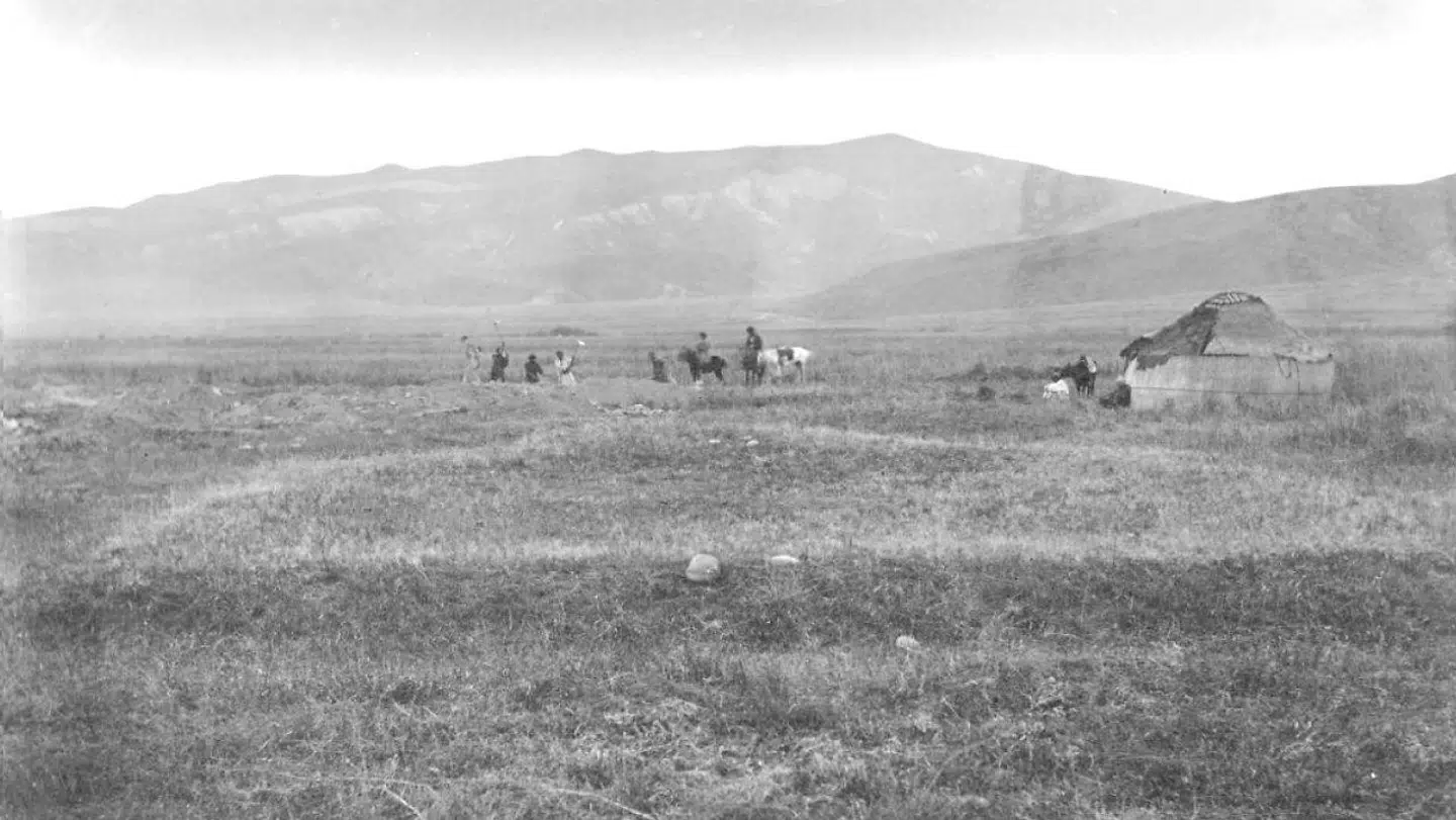 Her ses et område, man tidligere har undersøgt for at være hjemstedet for pesten.