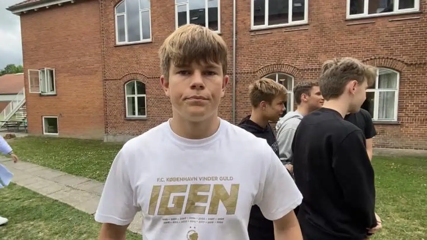 Magnus Marryat Kaastrup Hartvich, 17 år, mener, at Kronprinsessen udviser dobbeltmoral.