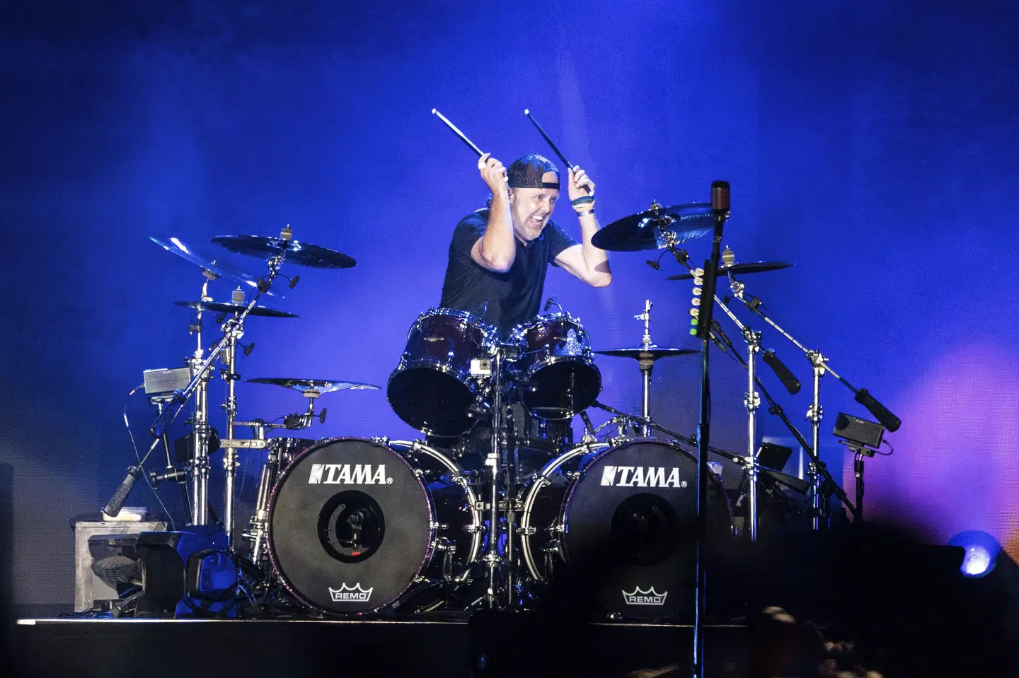 Lars Ulrich optræder med resten af kammesjukkerne i Metallica til årets Copenhell, som løber af stablen på Refshaleøen i København fra den 15. til den 18. juni. (Arkivfoto). Amy Harris/Ritzau Scanpix