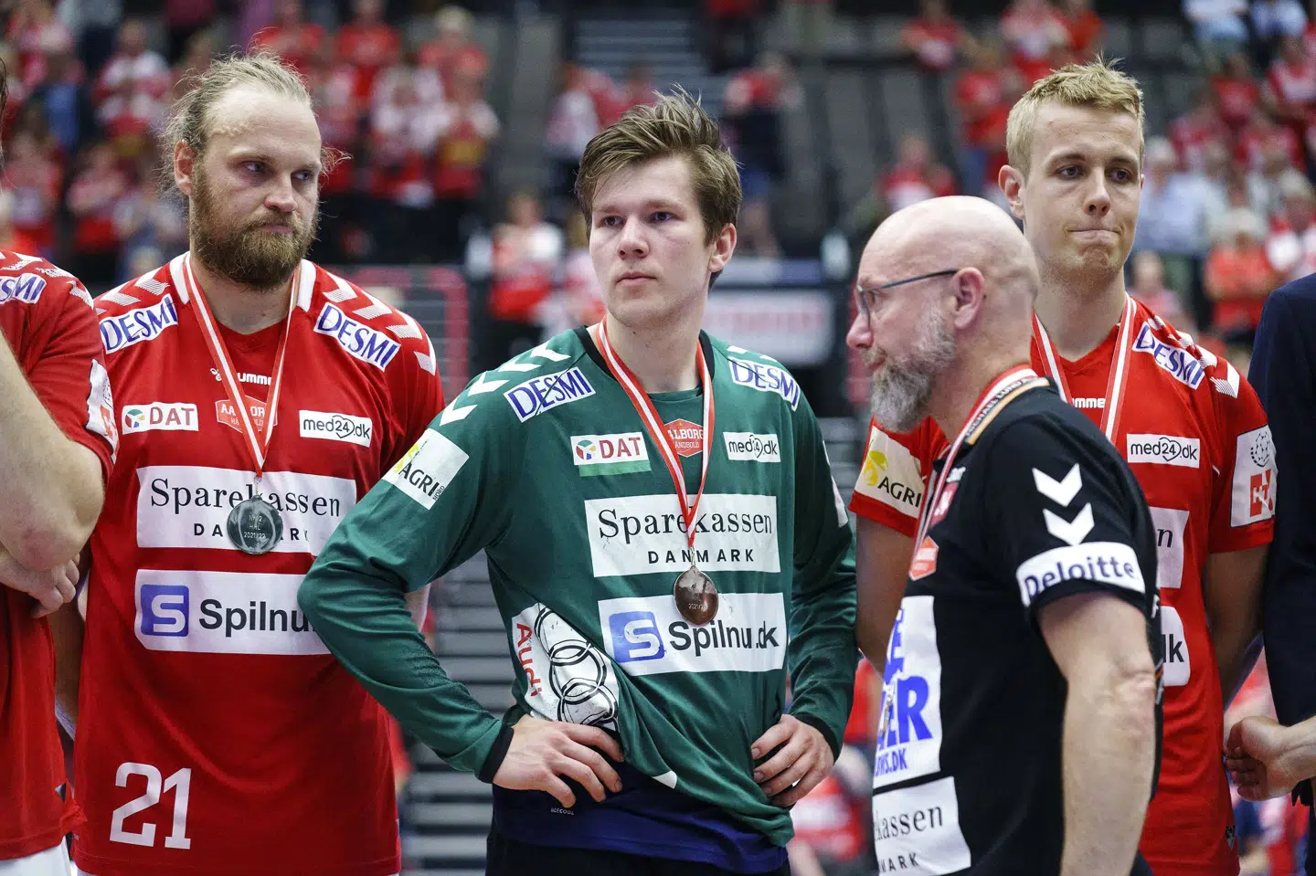 Efter tre DM-titler i træk måtte Aalborg Håndbold i denne sæson nøjes med sølv. Bo Amstrup / Ritzau Scanpix/Ritzau Scanpix