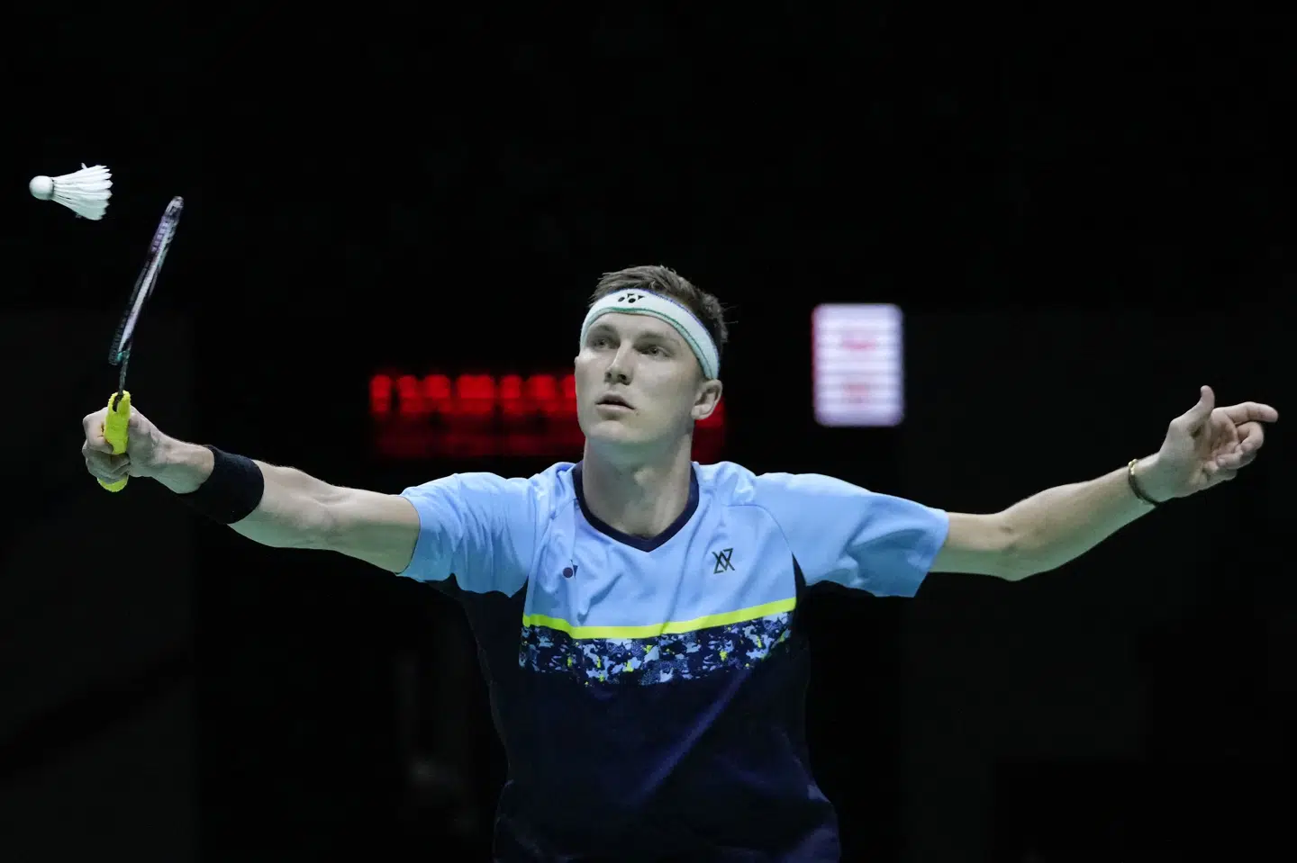 Badmintonspilleren Viktor Axelsen strøg helt til tops i Indonesien søndag. (Arkivfoto). Achmad Ibrahim/Ritzau Scanpix