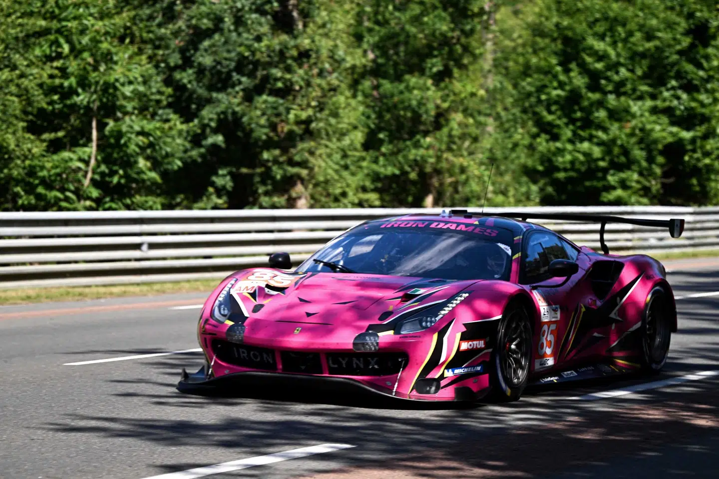 Michelle Gatting og Iron Dames har kørt sig op i stillingen efter en tidlig punktering. Damien Meyer/Ritzau Scanpix